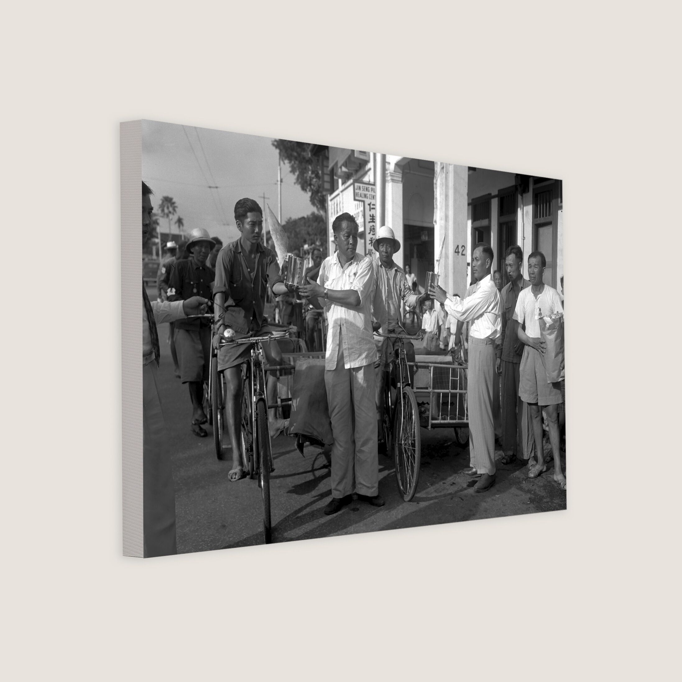 Trishaw Drivers Raising Funds 1954-My Sg Memories