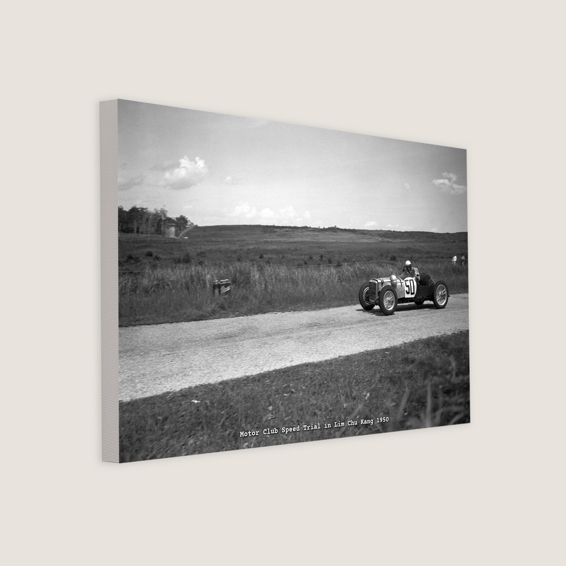 Motor Club Speed Trial in Lim Chu Kang 1950-My Sg Memories