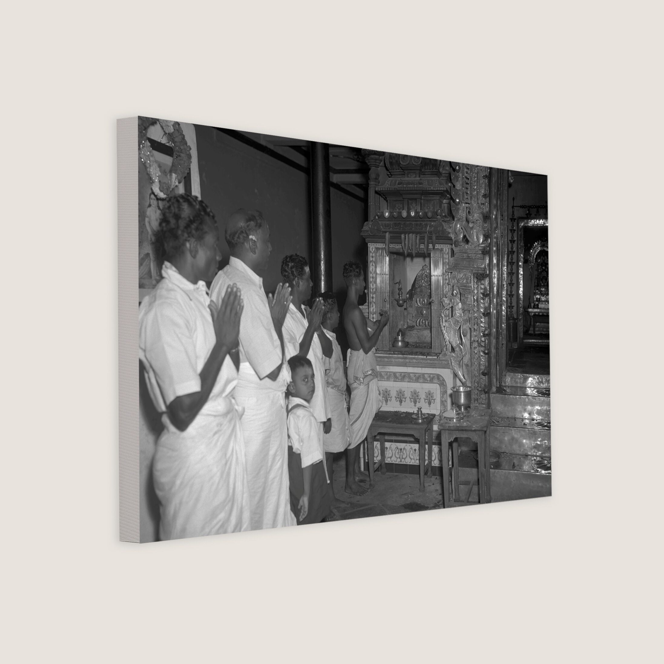 Deepavali Prayers at the Chettiars' Temple 1952