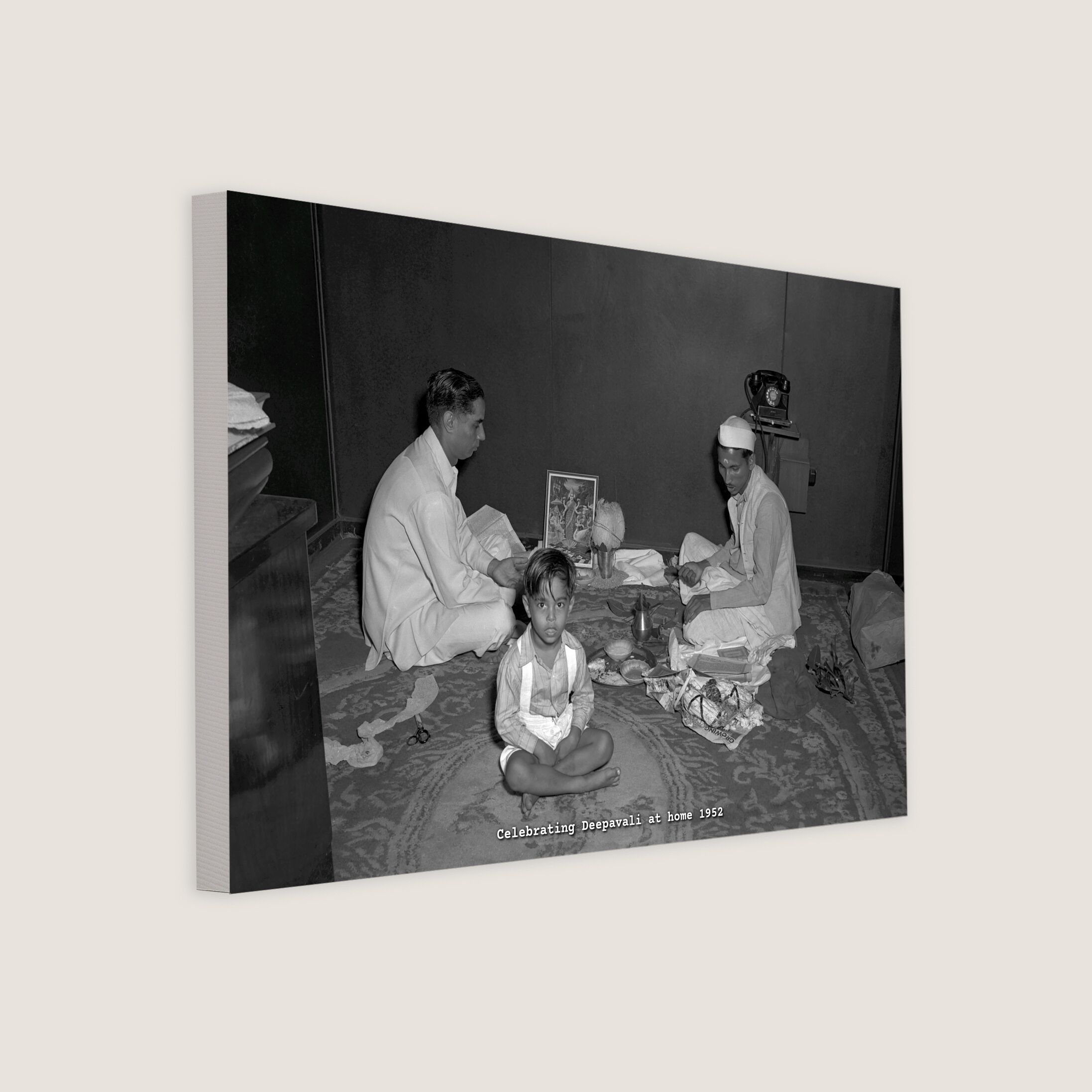 Celebrating Deepavali at home 1952
