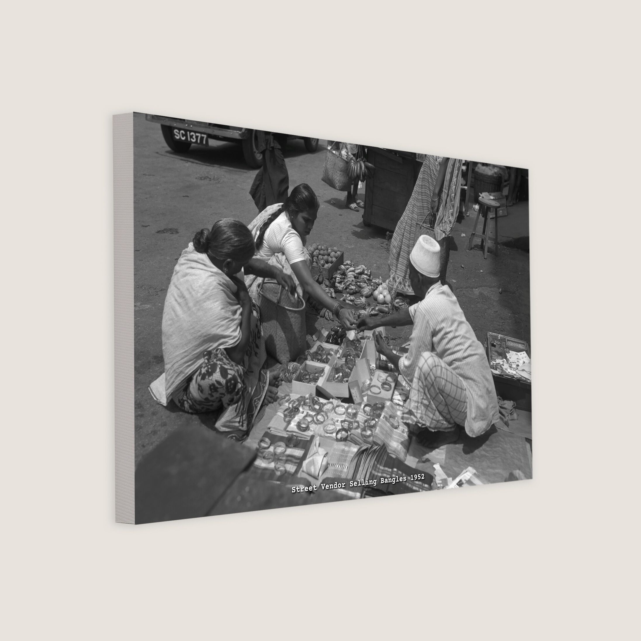 Street Vendor Selling Bangles 1952