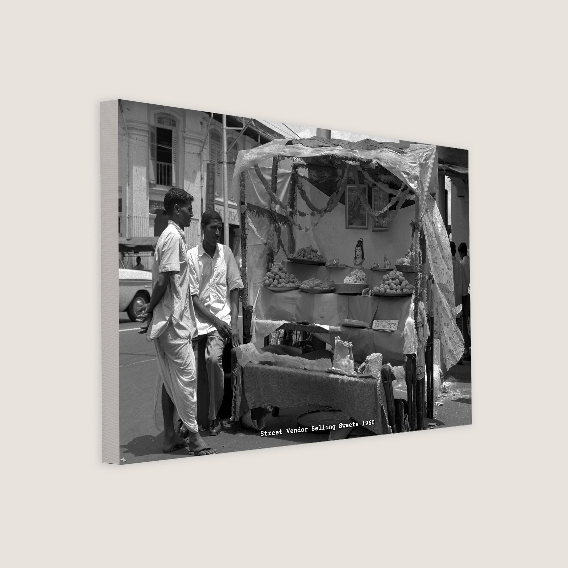 Street Vendor Selling Sweets 1960