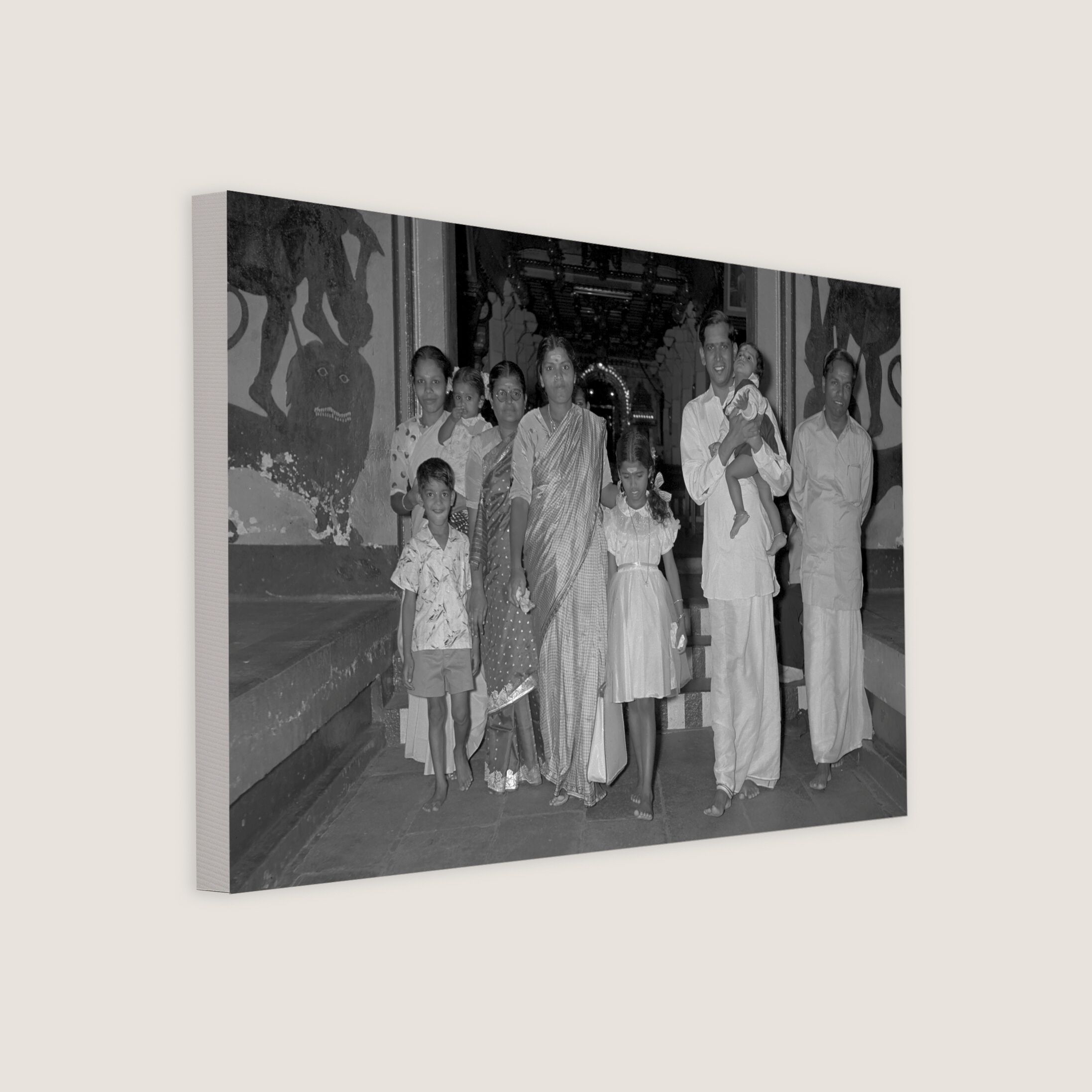 Happy Family at the Temple 1956