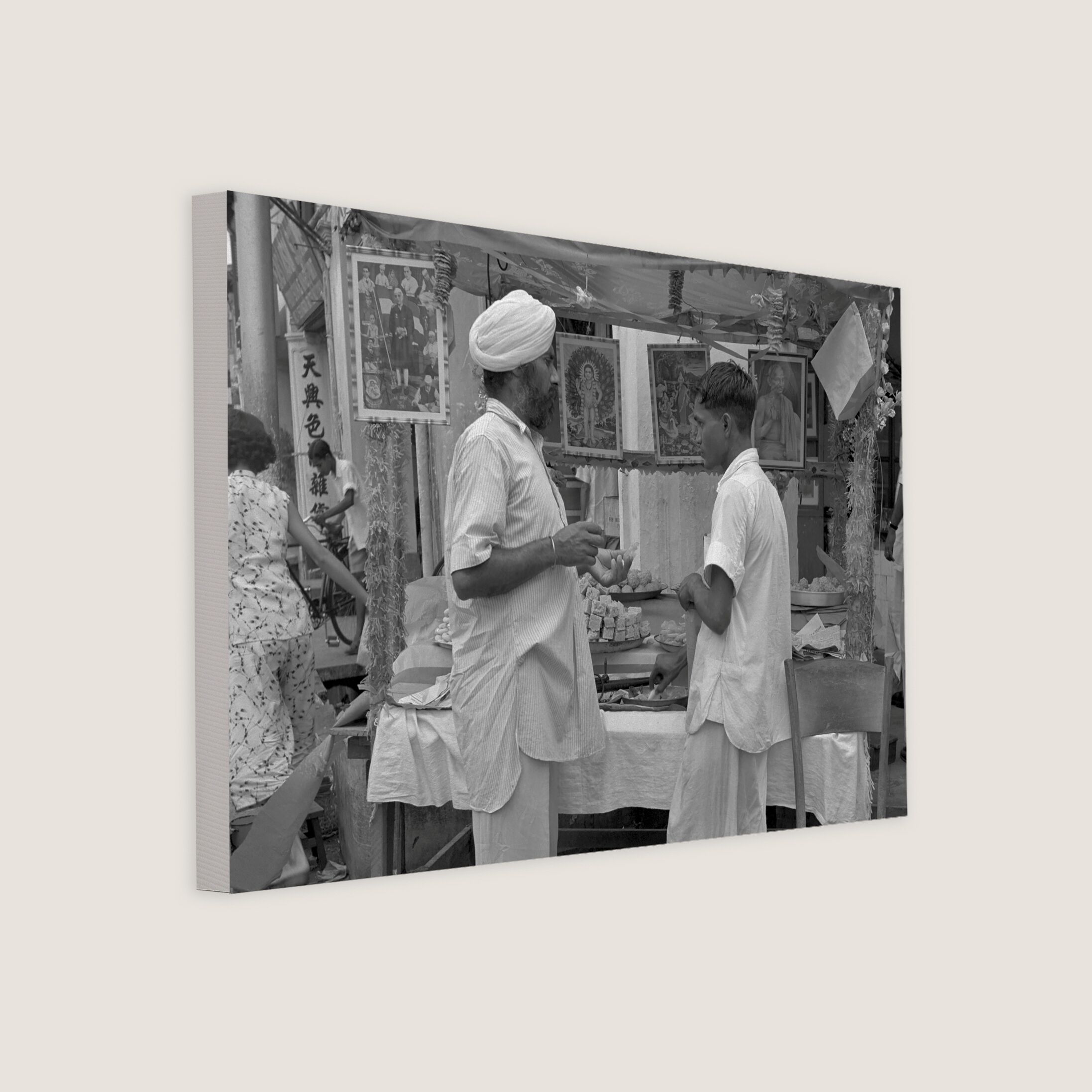 Sikh Man Buying Sweetmeats 1956