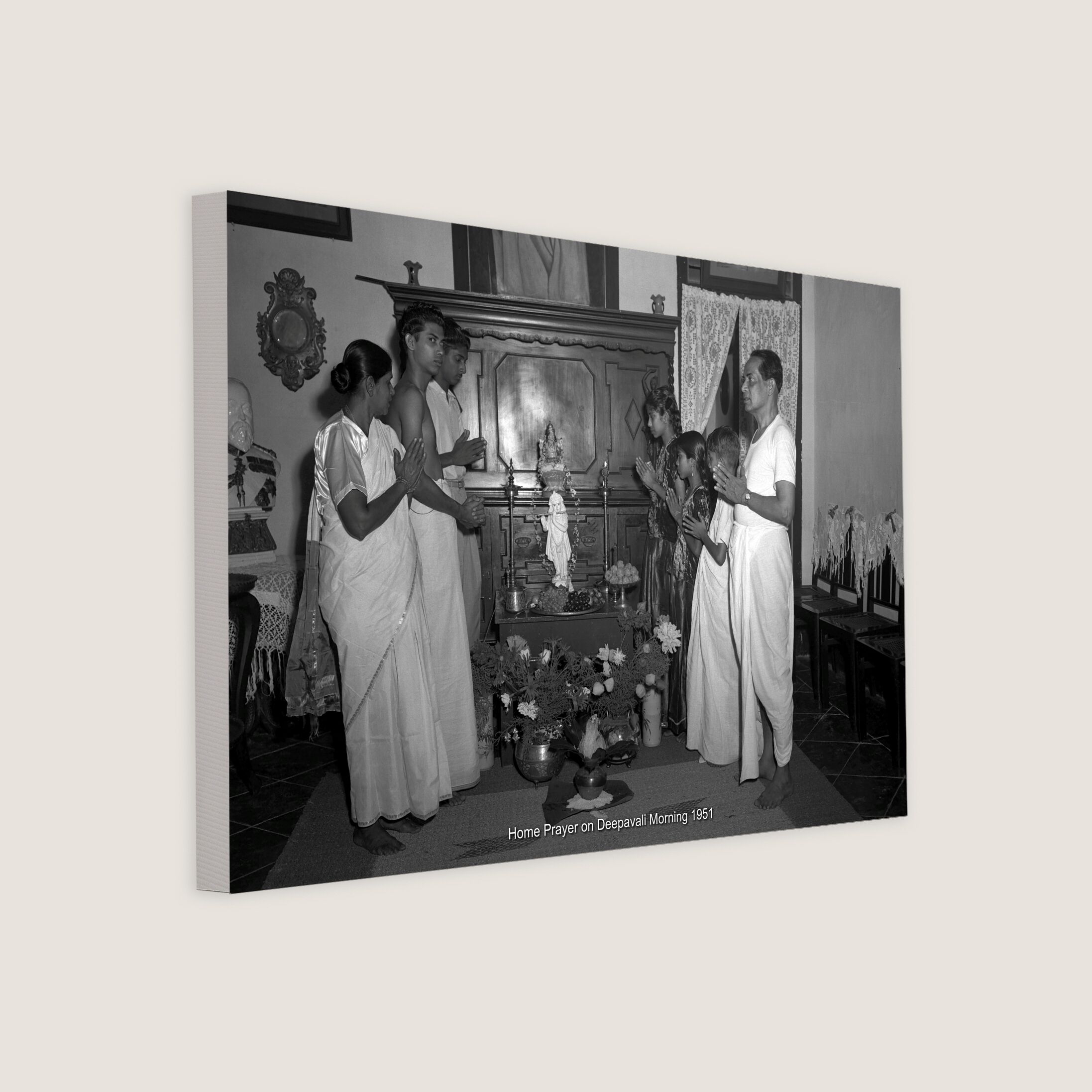Home Prayer on Deepavali Morning 1951-My Sg Memories