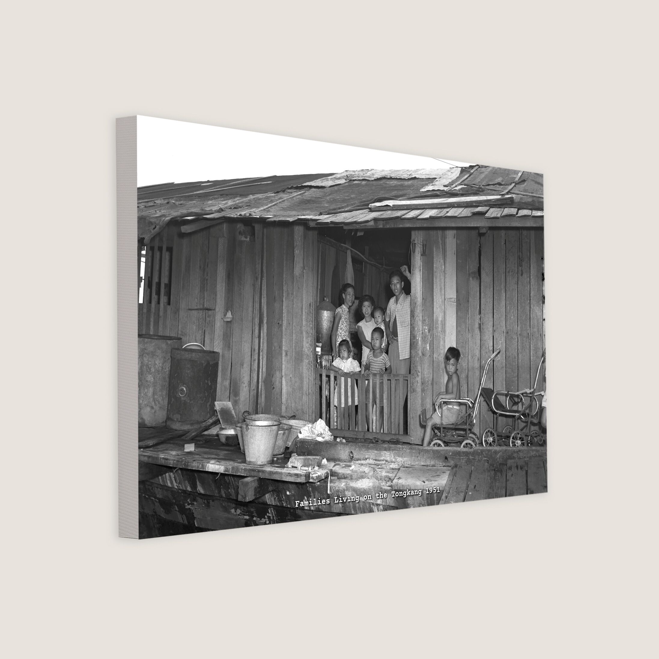 Families Living on the Tongkang 1951