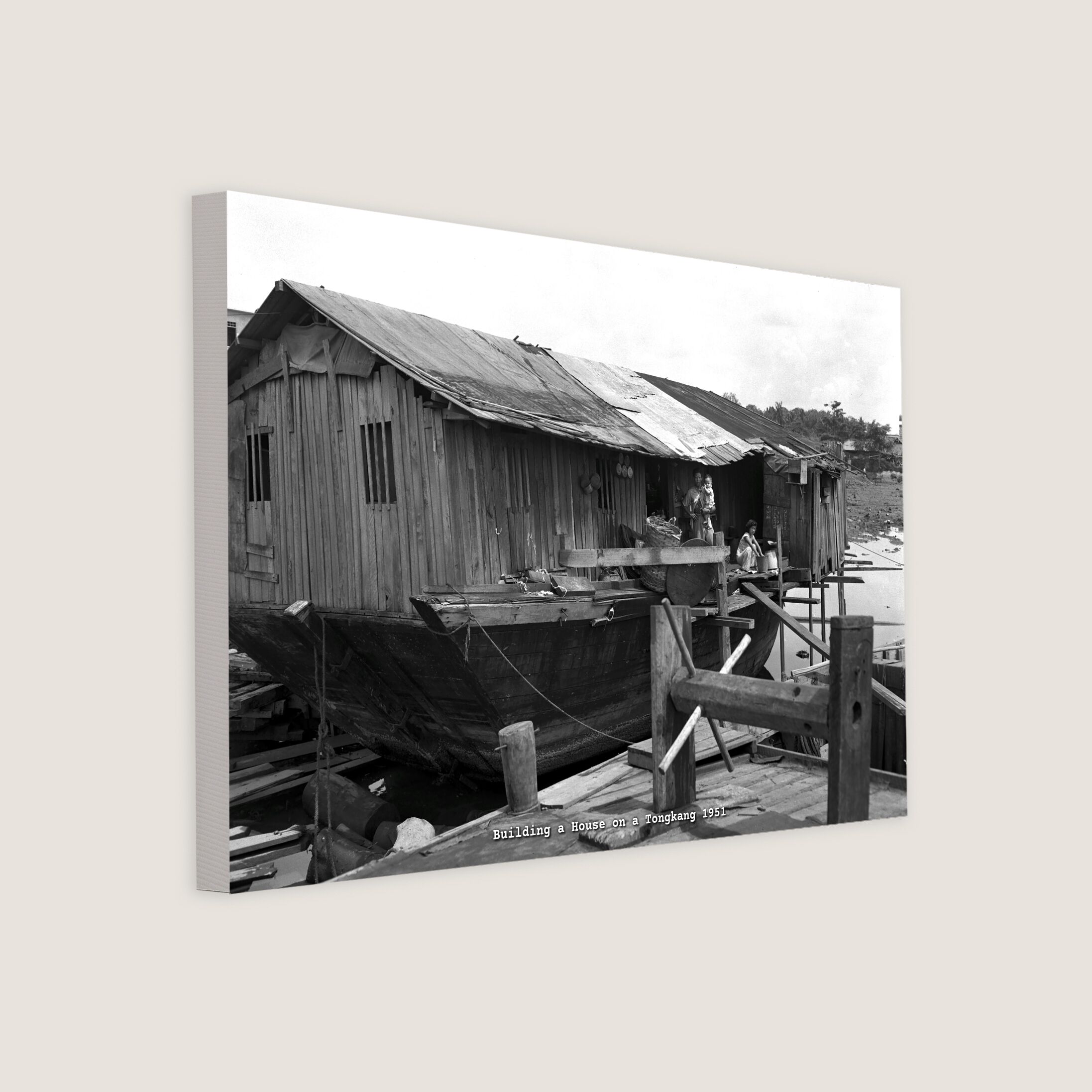 Building a House on a Tongkang 1951