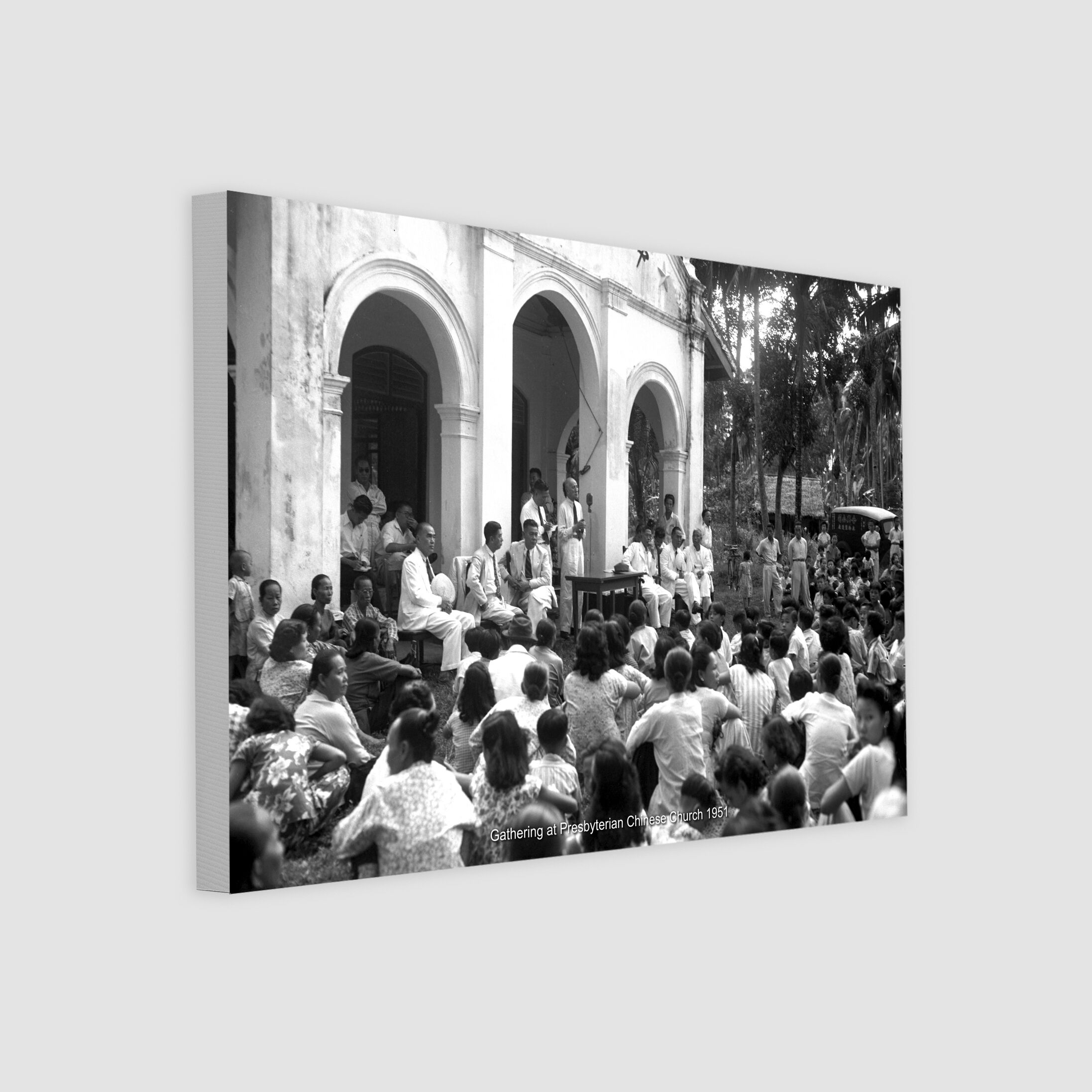 Gathering at Presbyterian Chinese Church 1951-My Sg Memories