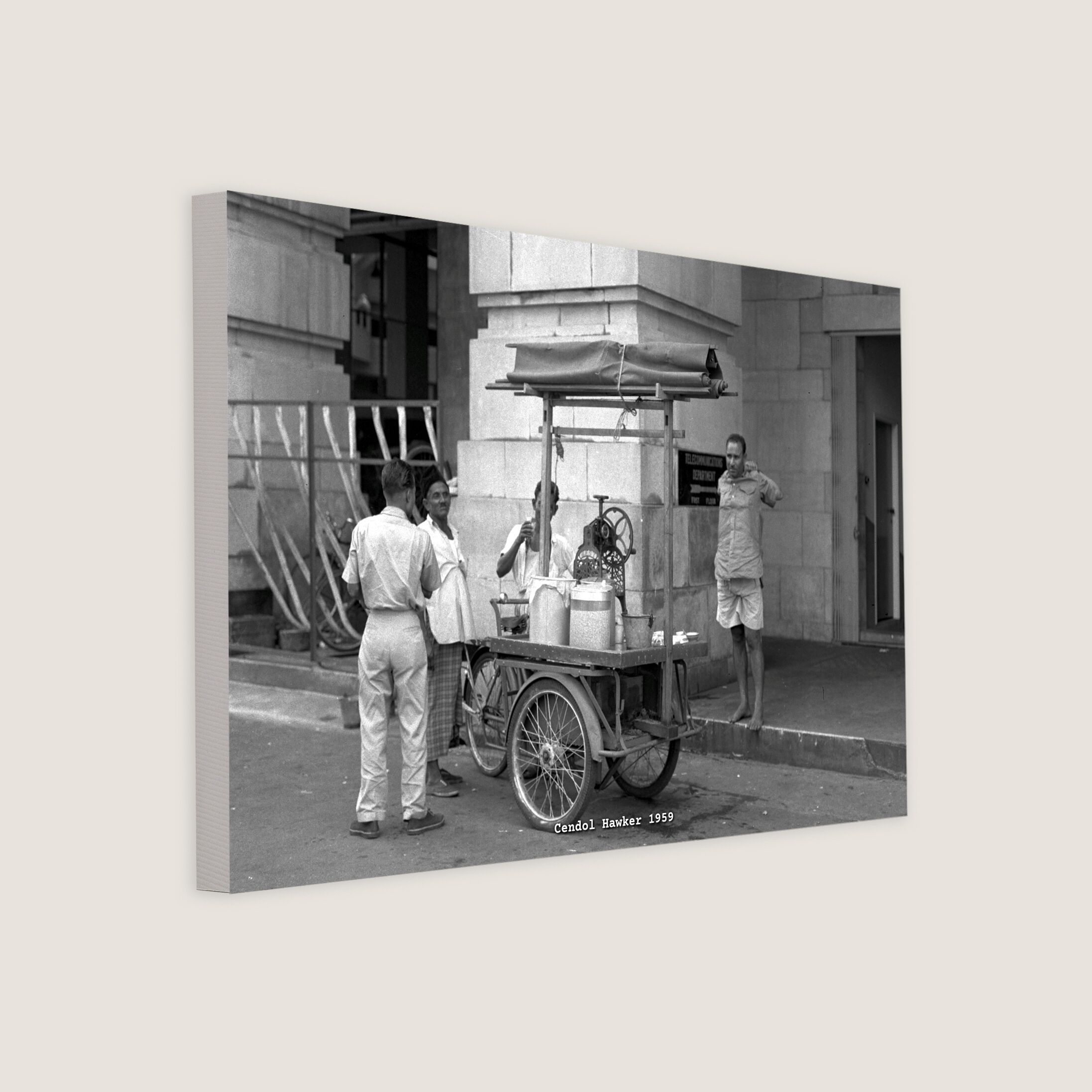 Cendol Hawker 1959 Canvas
