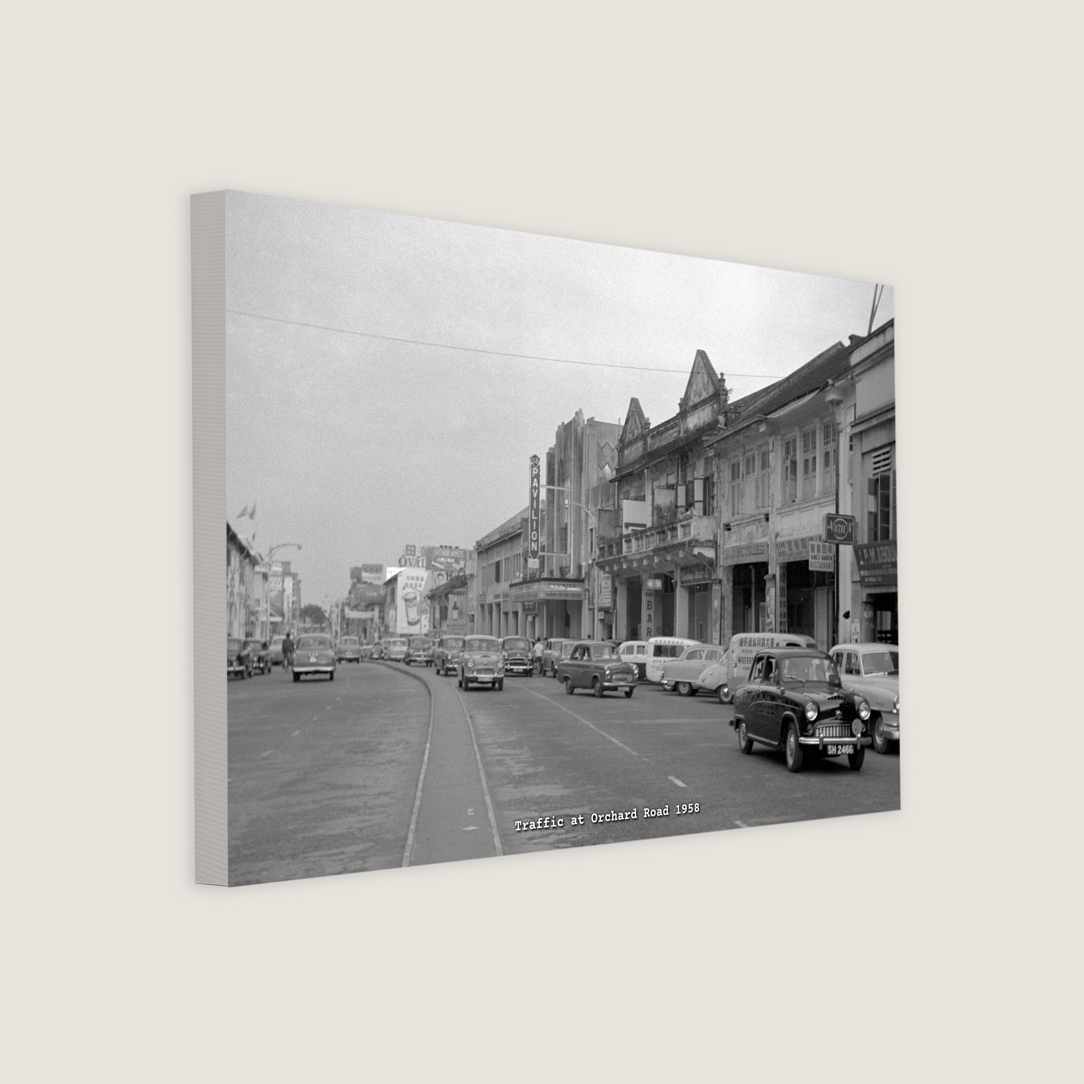 Traffic at Orchard Road 1958-My Sg Memories