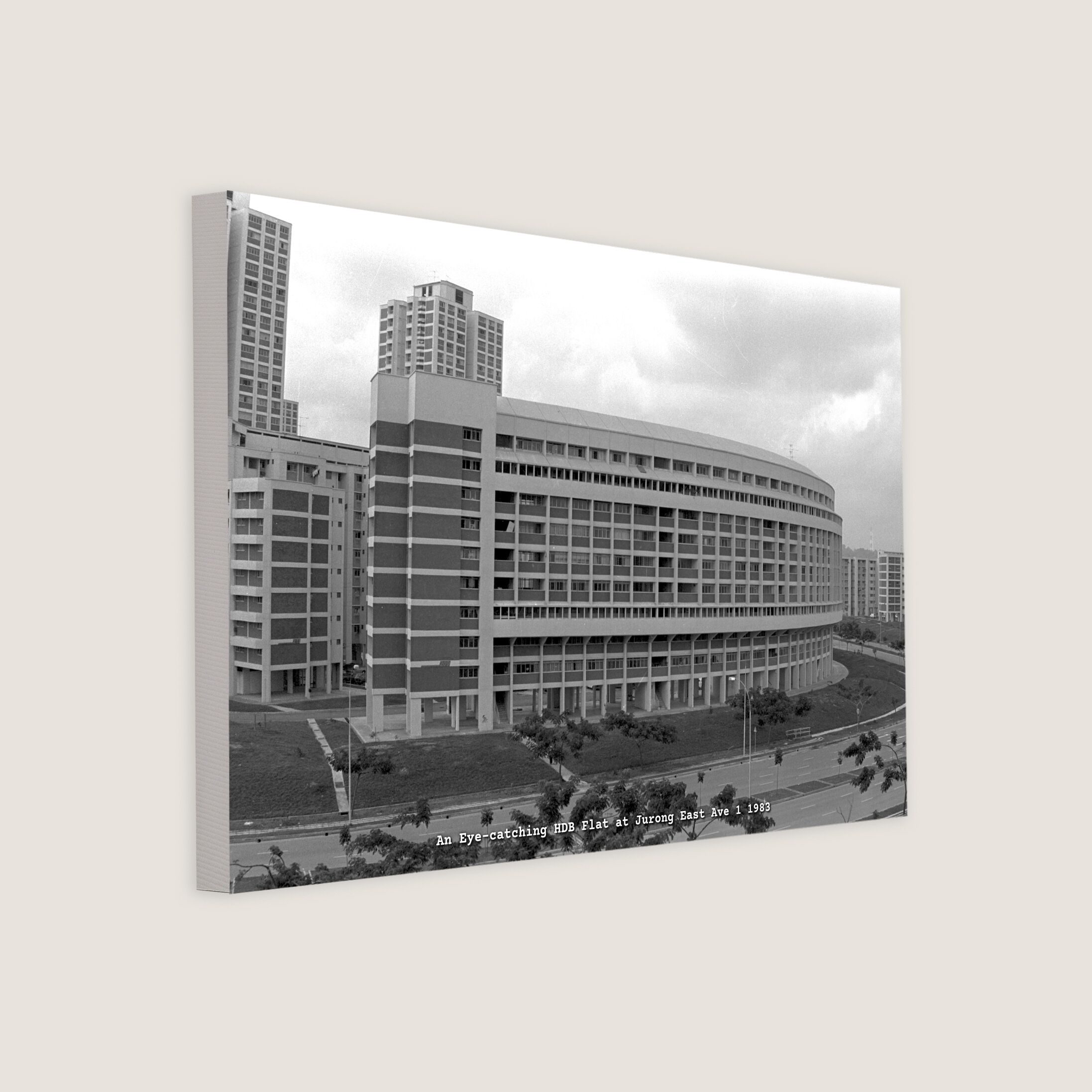 An Eye-catching HDB Flat at Jurong East Ave 1 1983-My Sg Memories