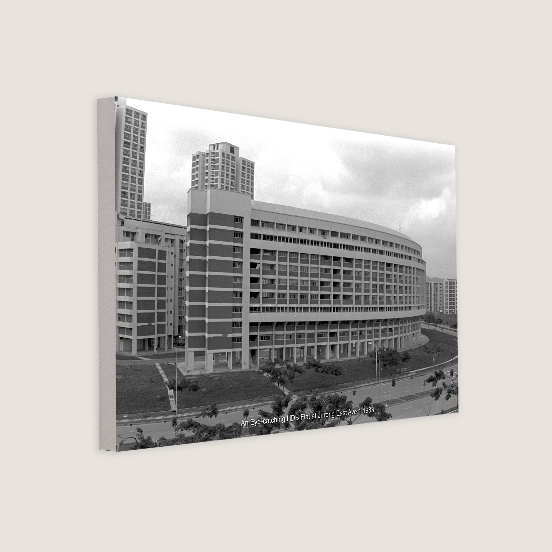 An Eye-catching HDB Flat at Jurong East Ave 1 1983-My Sg Memories