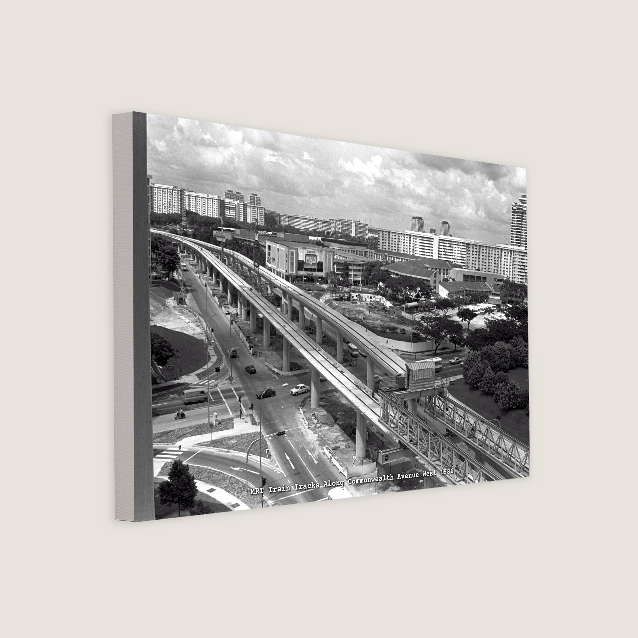 MRT Train Tracks Along Commonwealth Avenue West 1986-My Sg Memories