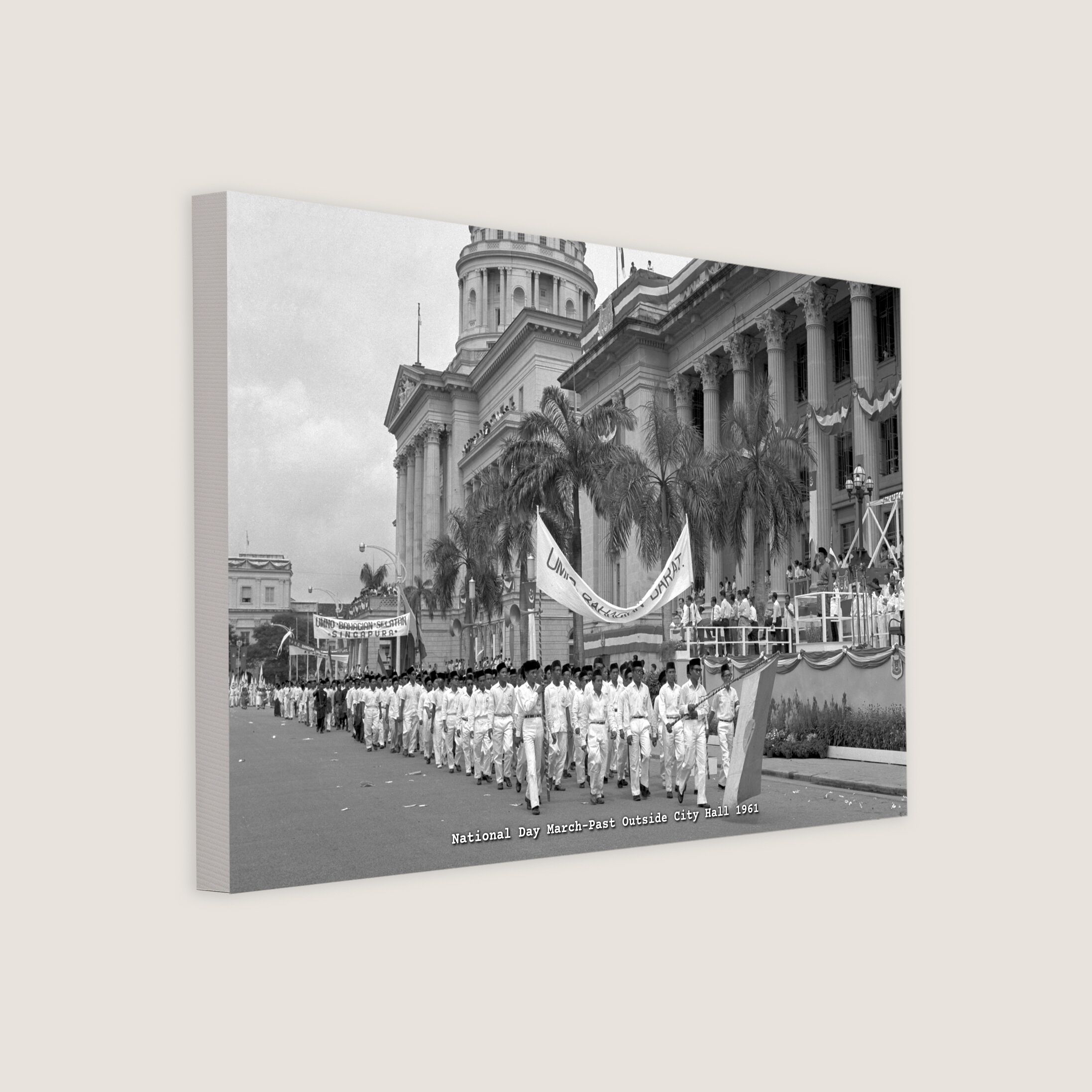 National Day March-Past Outside City Hall 1961-My Sg Memories