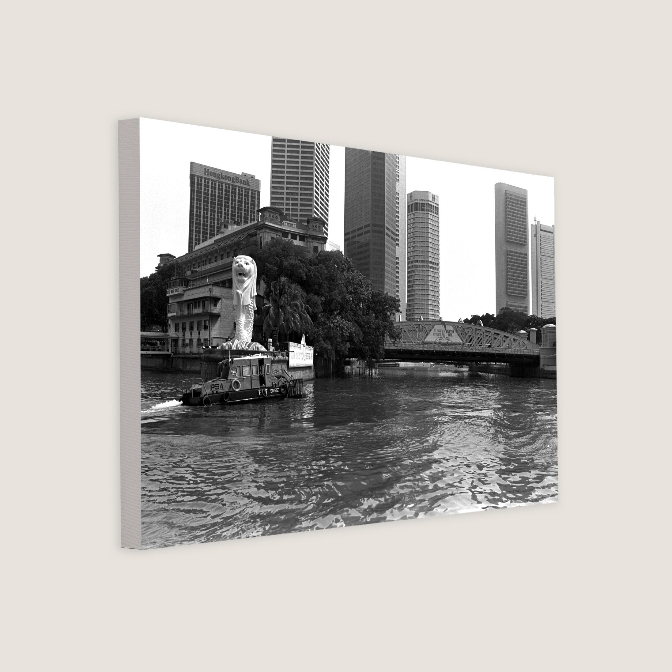 Original Location of Merlion Statue 1987-My Sg Memories