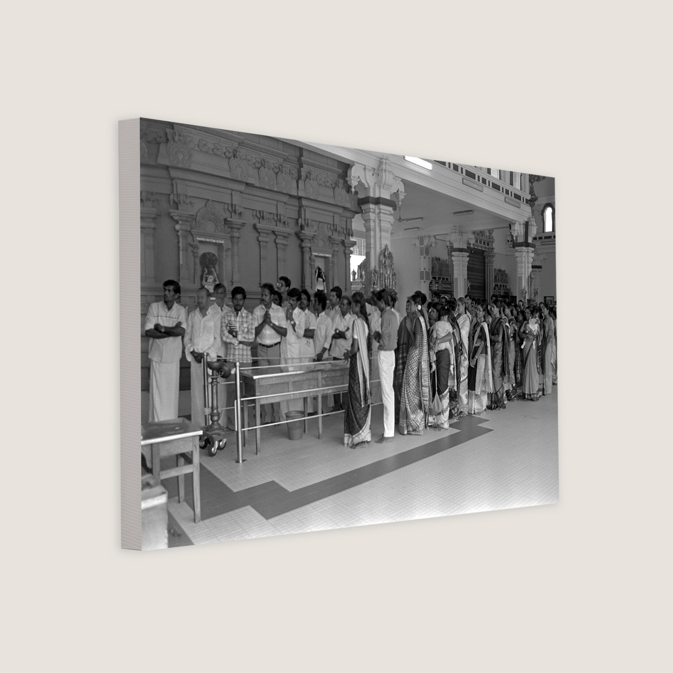 Prayer at Sri Thendayuthapani Temple on Deepavali 1985