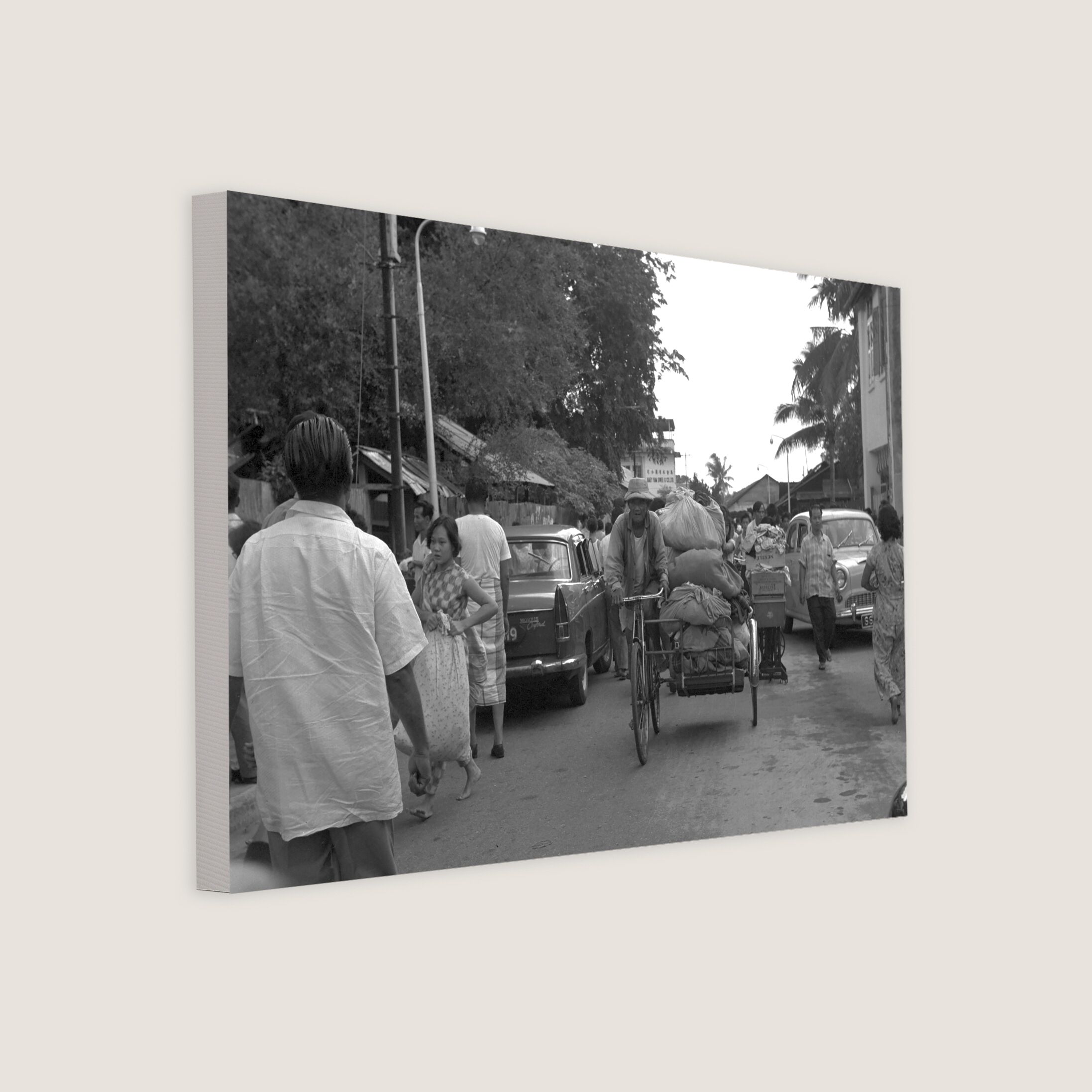 Trishaw Rider with his Belongings 1963-My Sg Memories