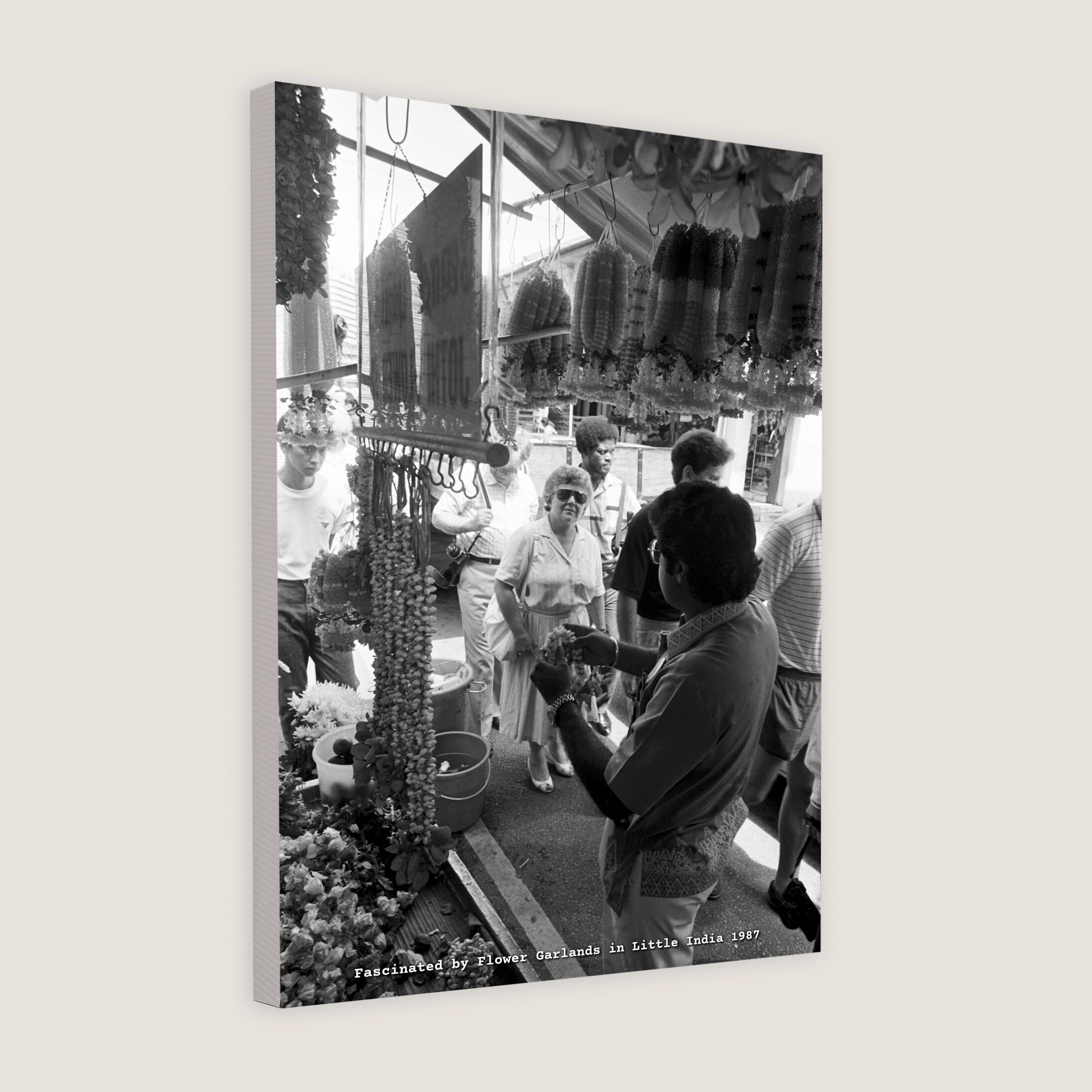 Fascinated by Flower Garlands in Little India 1987-My Sg Memories