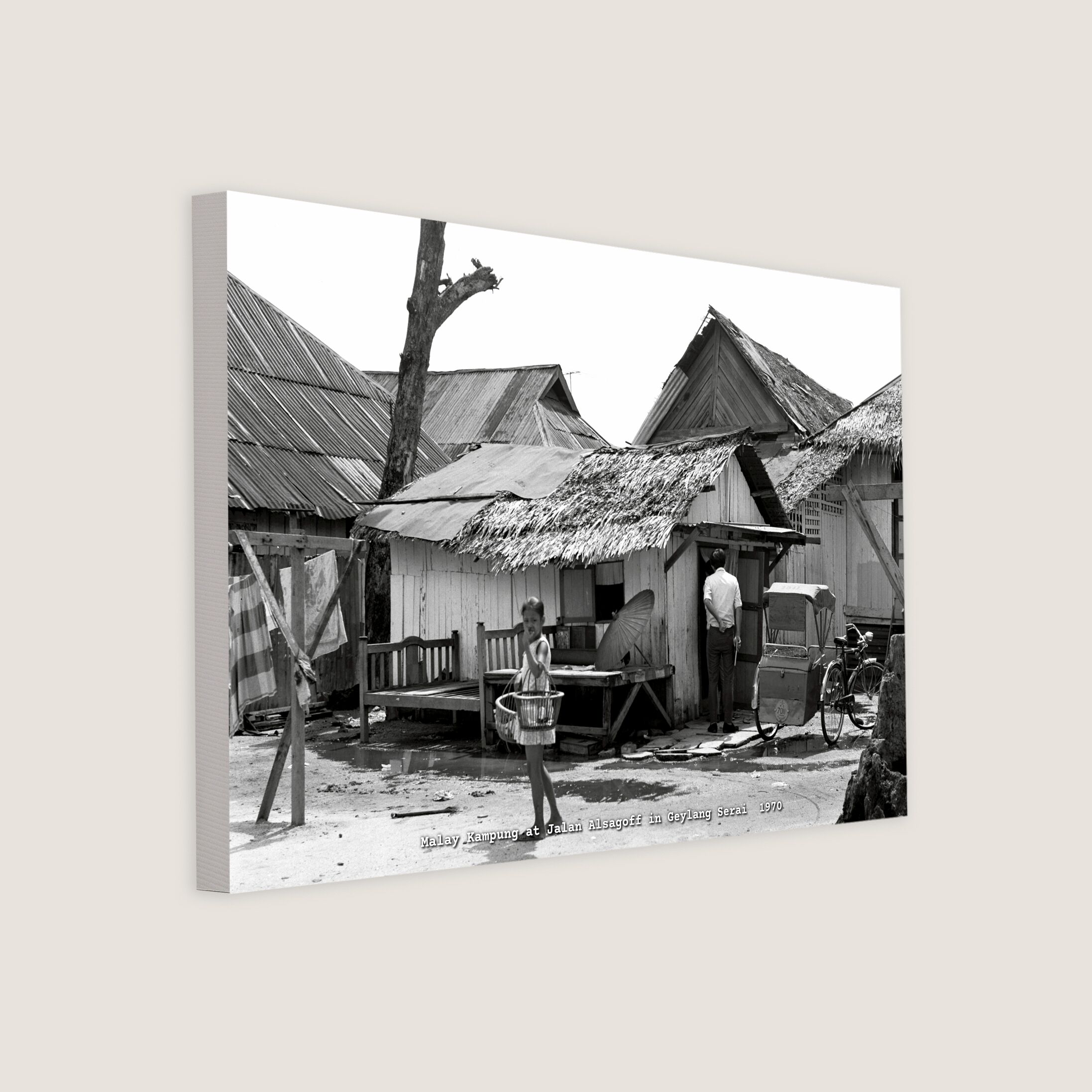 Malay Kampung at Jalan Alsagoff in Geylang Serai 1970-My Sg Memories
