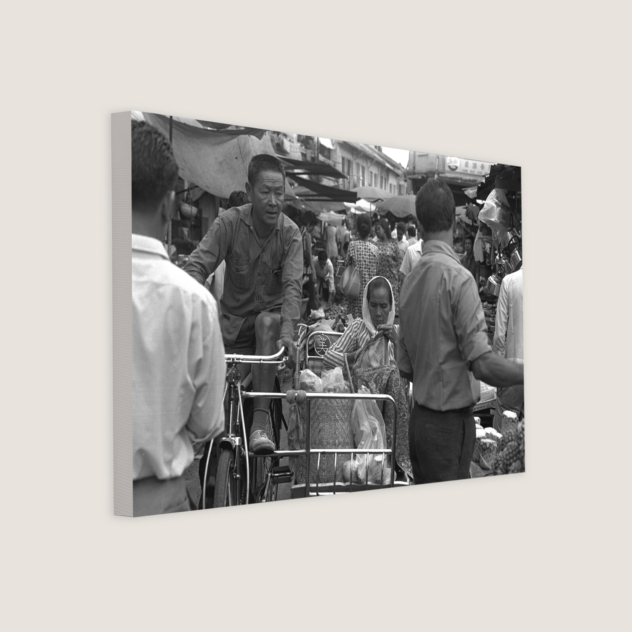 Taking a Trishaw After Shopping at the Market 1971-My Sg Memories