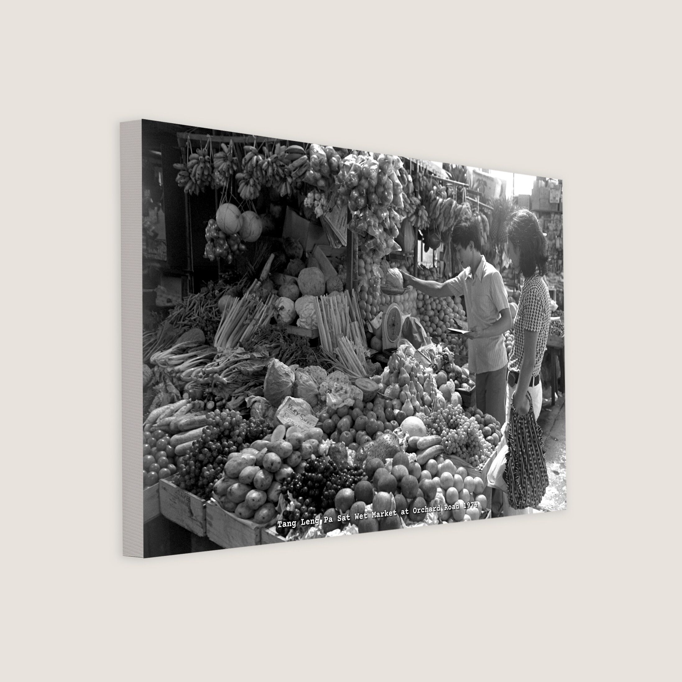 Tang Leng Pa Sat Wet Market at Orchard Road 1974-My Sg Memories