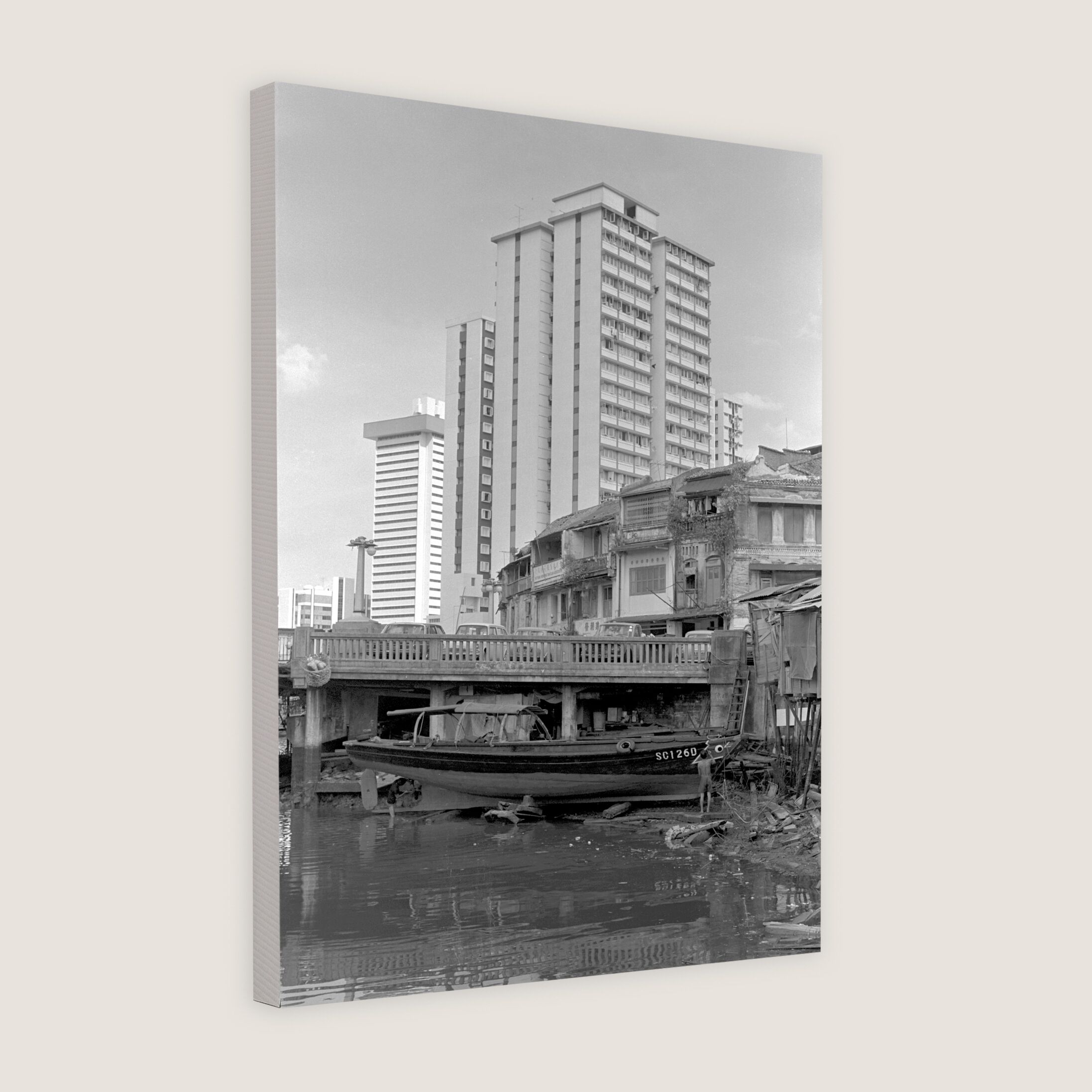 Boat Repair Works by the Singapore River 1977-My Sg Memories