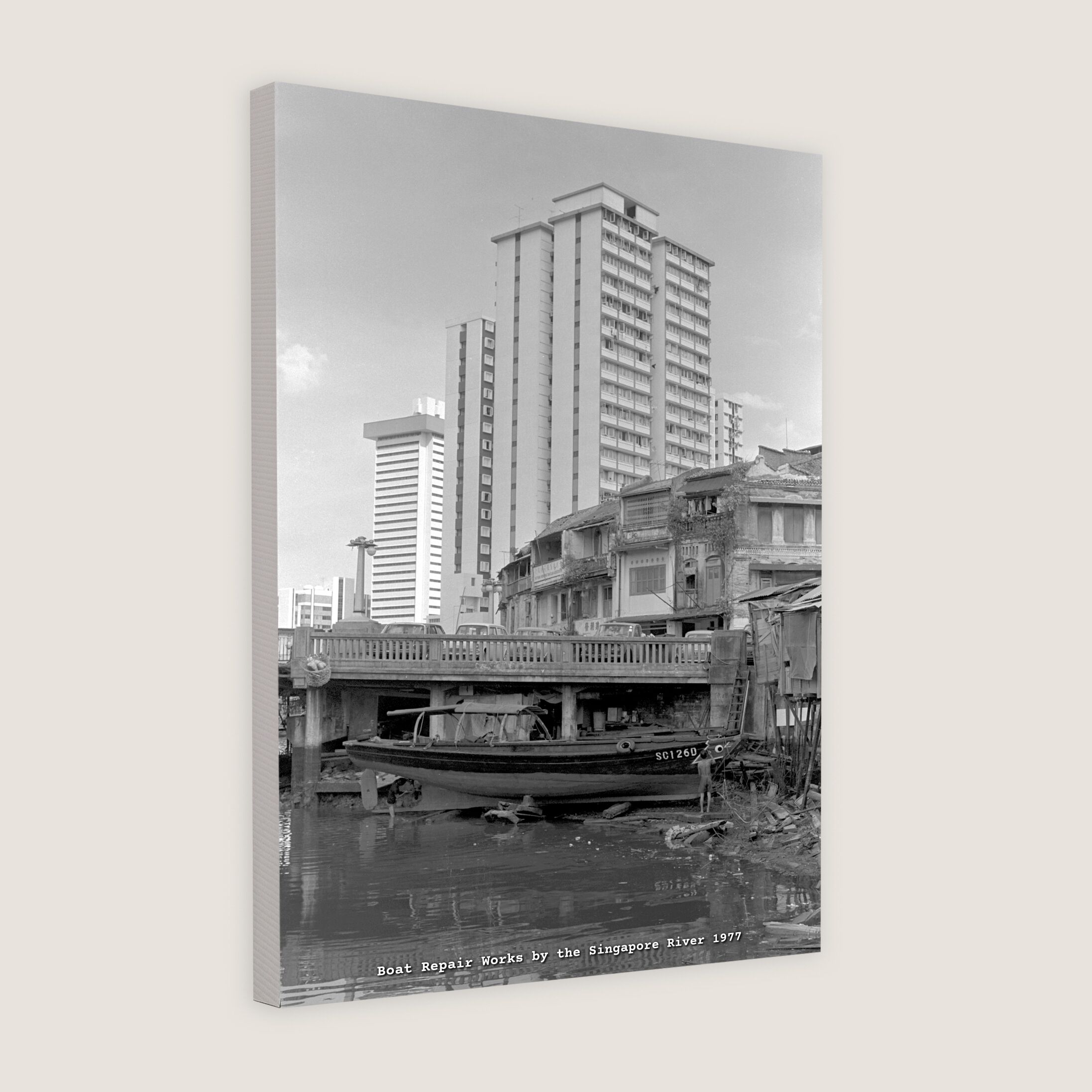 Boat Repair Works by the Singapore River 1977-My Sg Memories