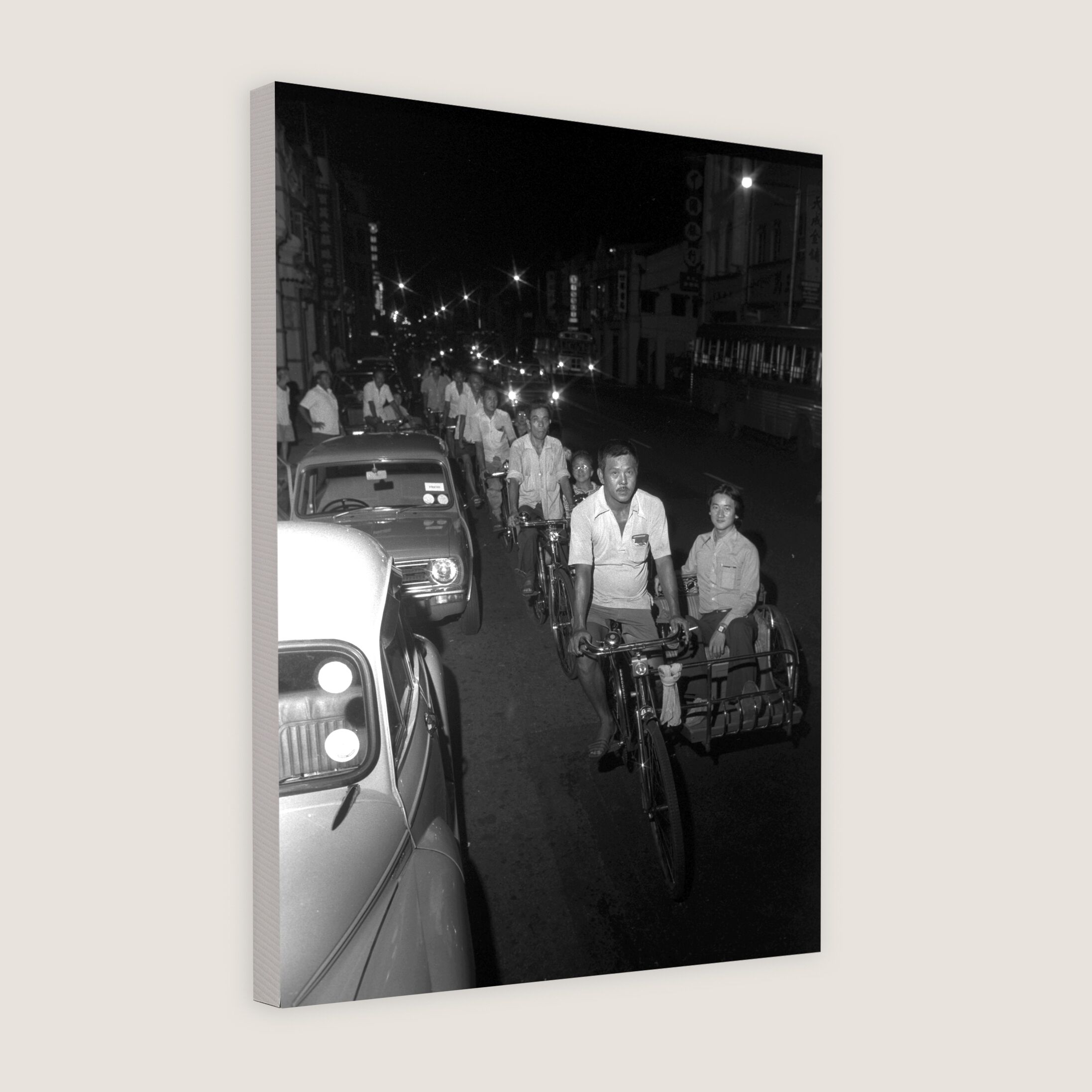 Night Tour by Trishaw Along New Bridge Road 1977-My Sg Memories