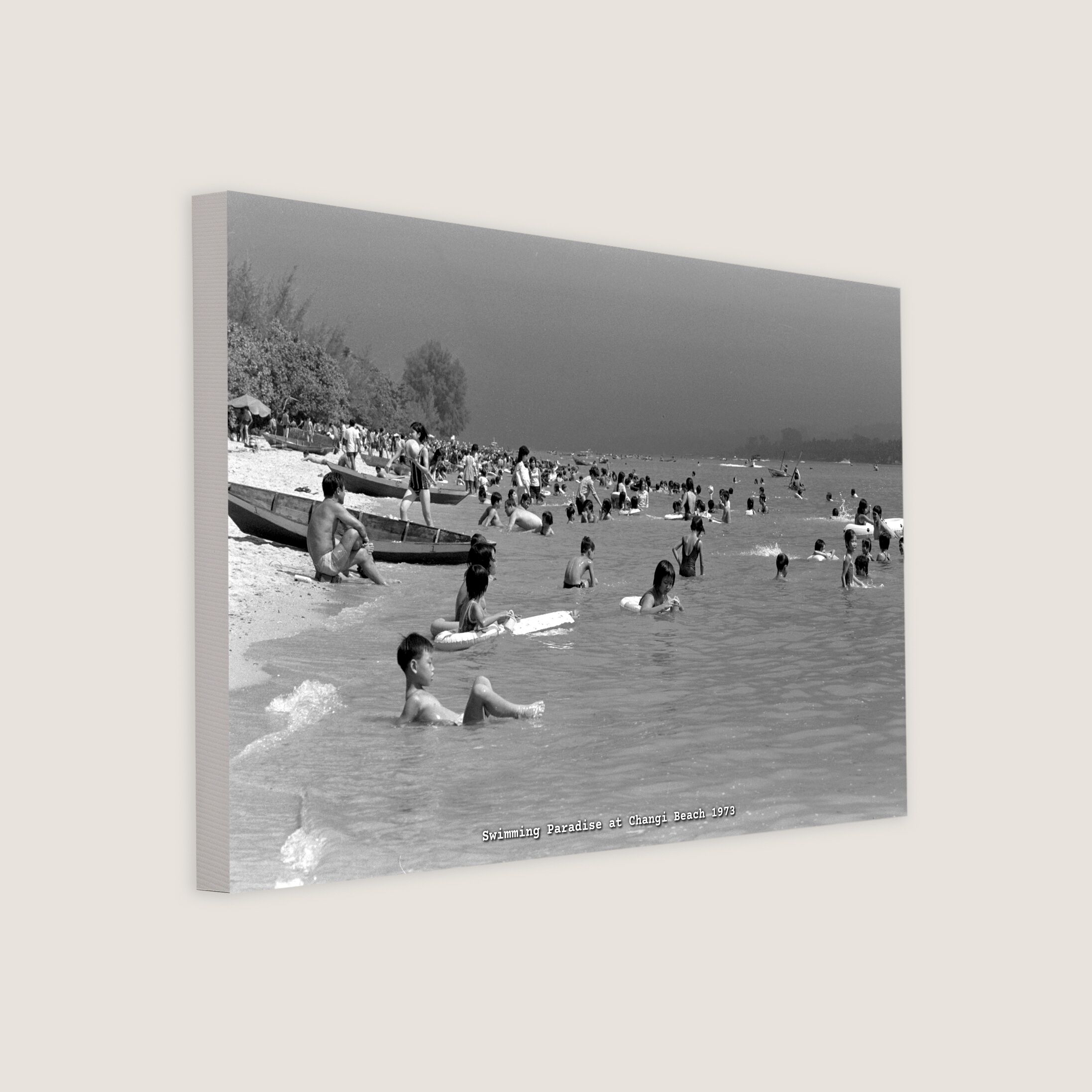 Swimming Paradise at Changi Beach 1973-My Sg Memories