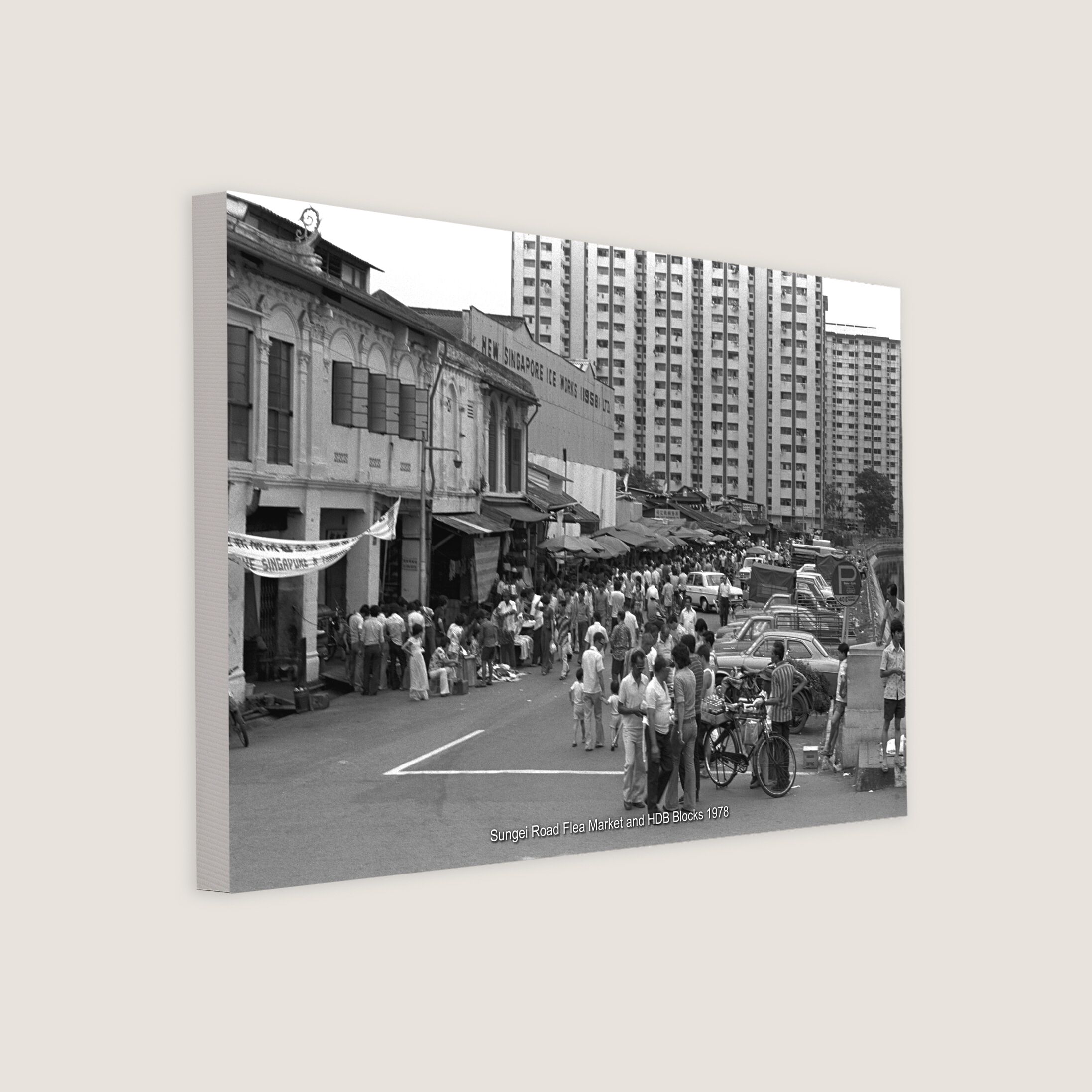 Sungei Road Flea Market and HDB Blocks 1978-My Sg Memories