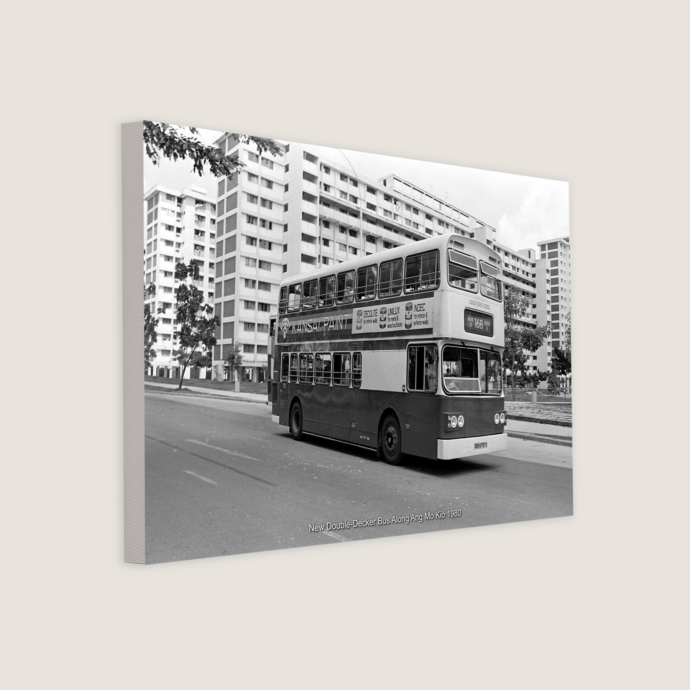 New Double-Decker Bus Along Ang Mo Kio 1980-My Sg Memories