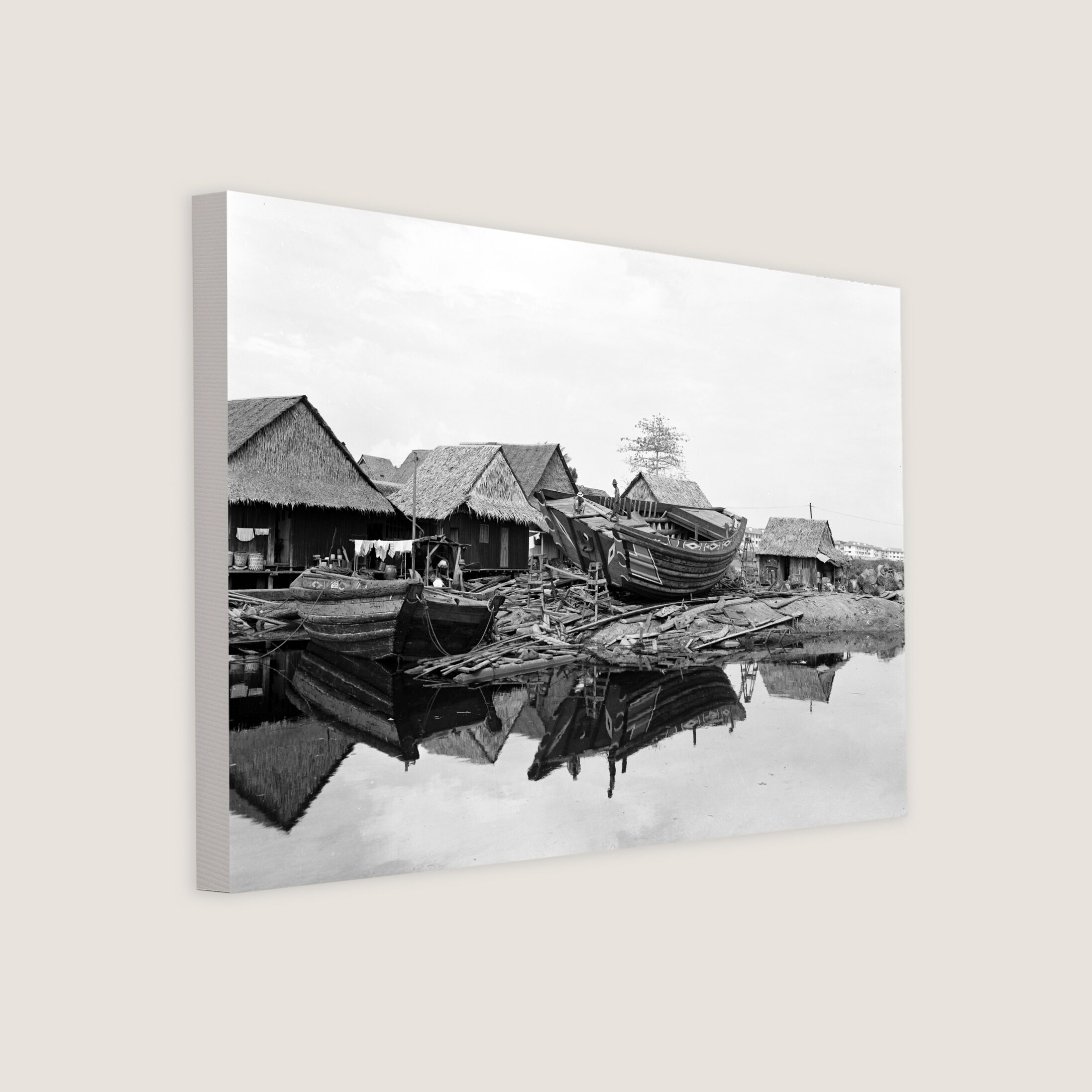 Boat-Building Industry at Kim Seng Road 1953-My Sg Memories