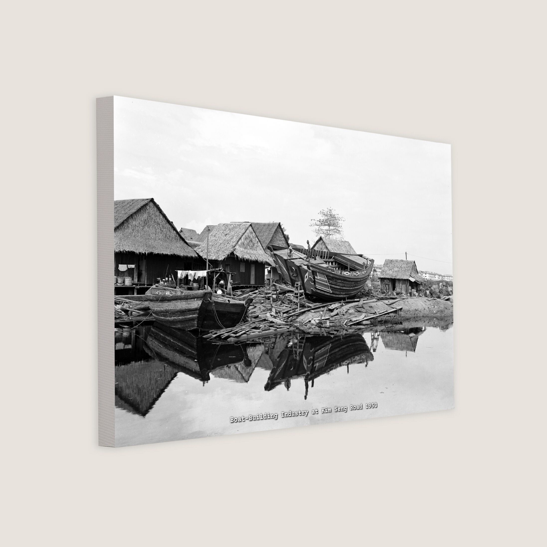 Boat-Building Industry at Kim Seng Road 1953-My Sg Memories