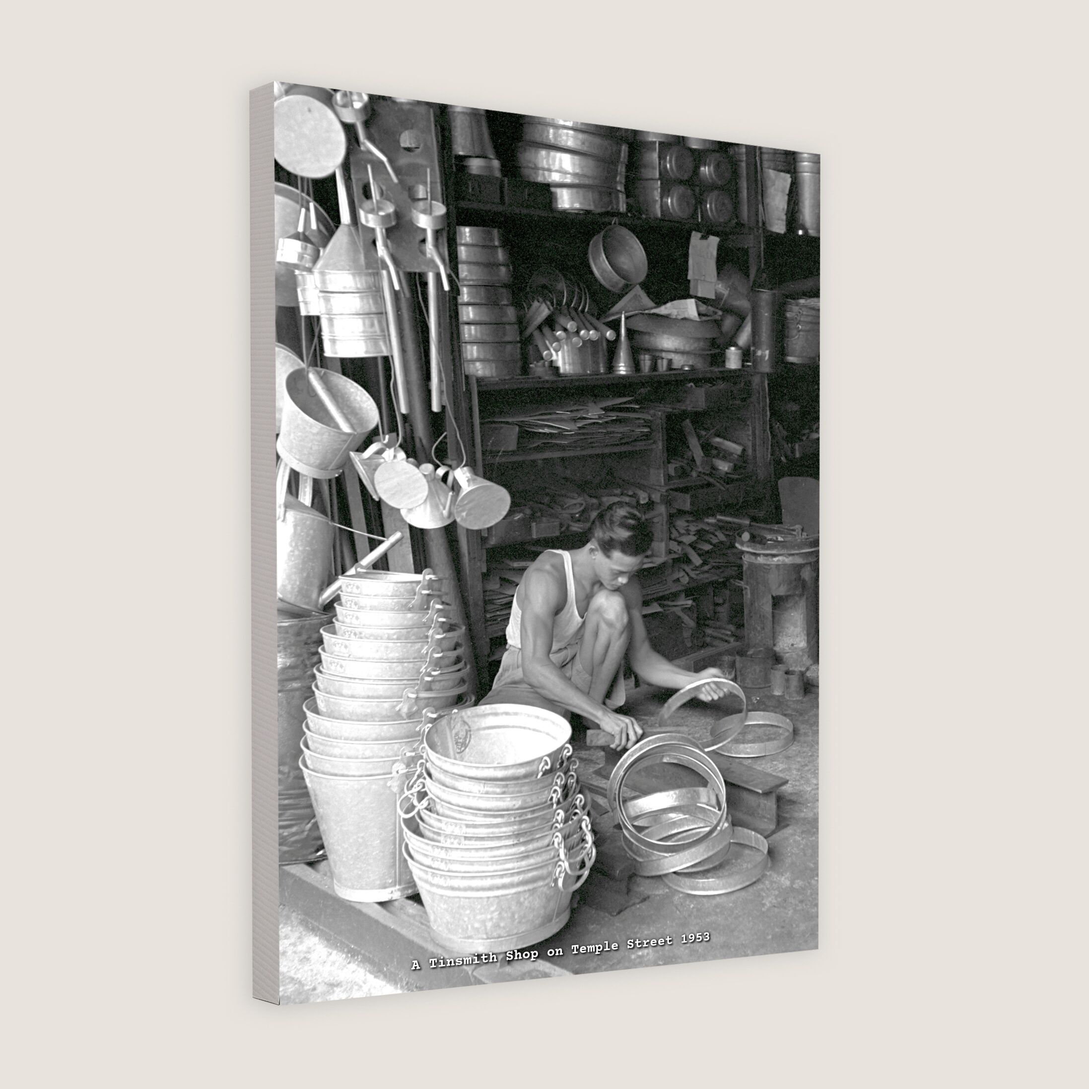 A Tinsmith Shop on Temple Street 1953-My Sg Memories