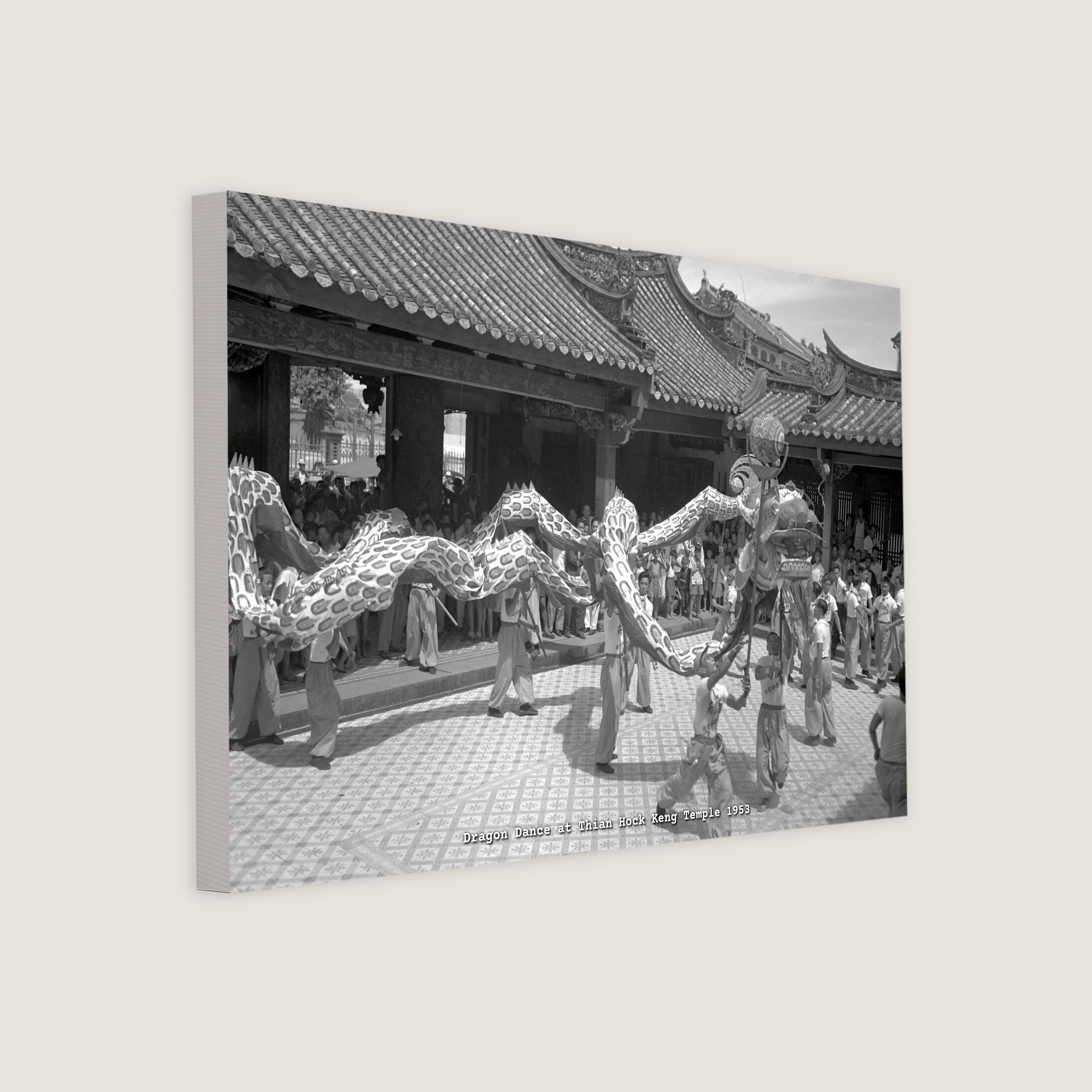 Dragon Dance at Thian Hock Keng Temple 1953-My Sg Memories