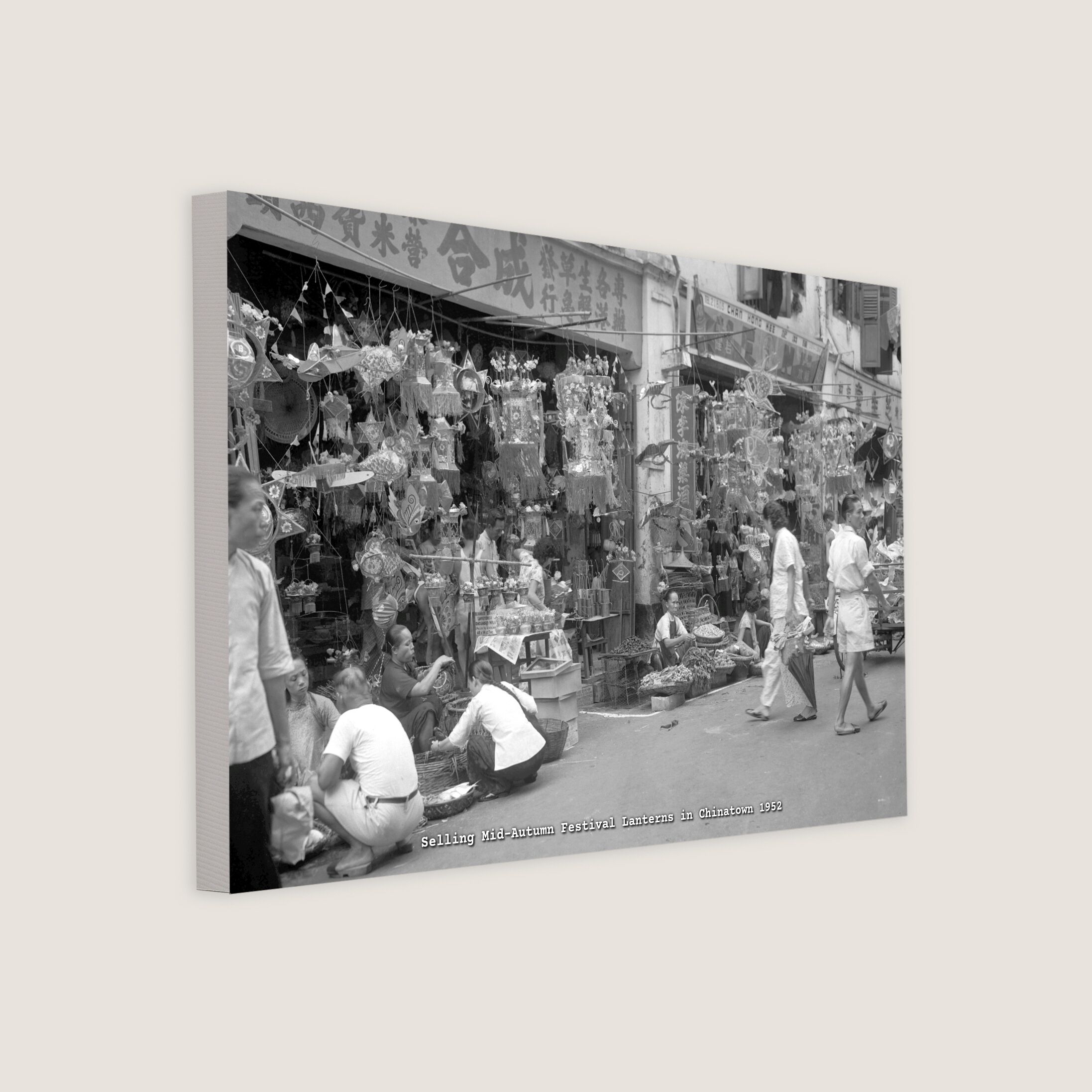 Selling Mid-Autumn Festival Lanterns in Chinatown 1952-My Sg Memories