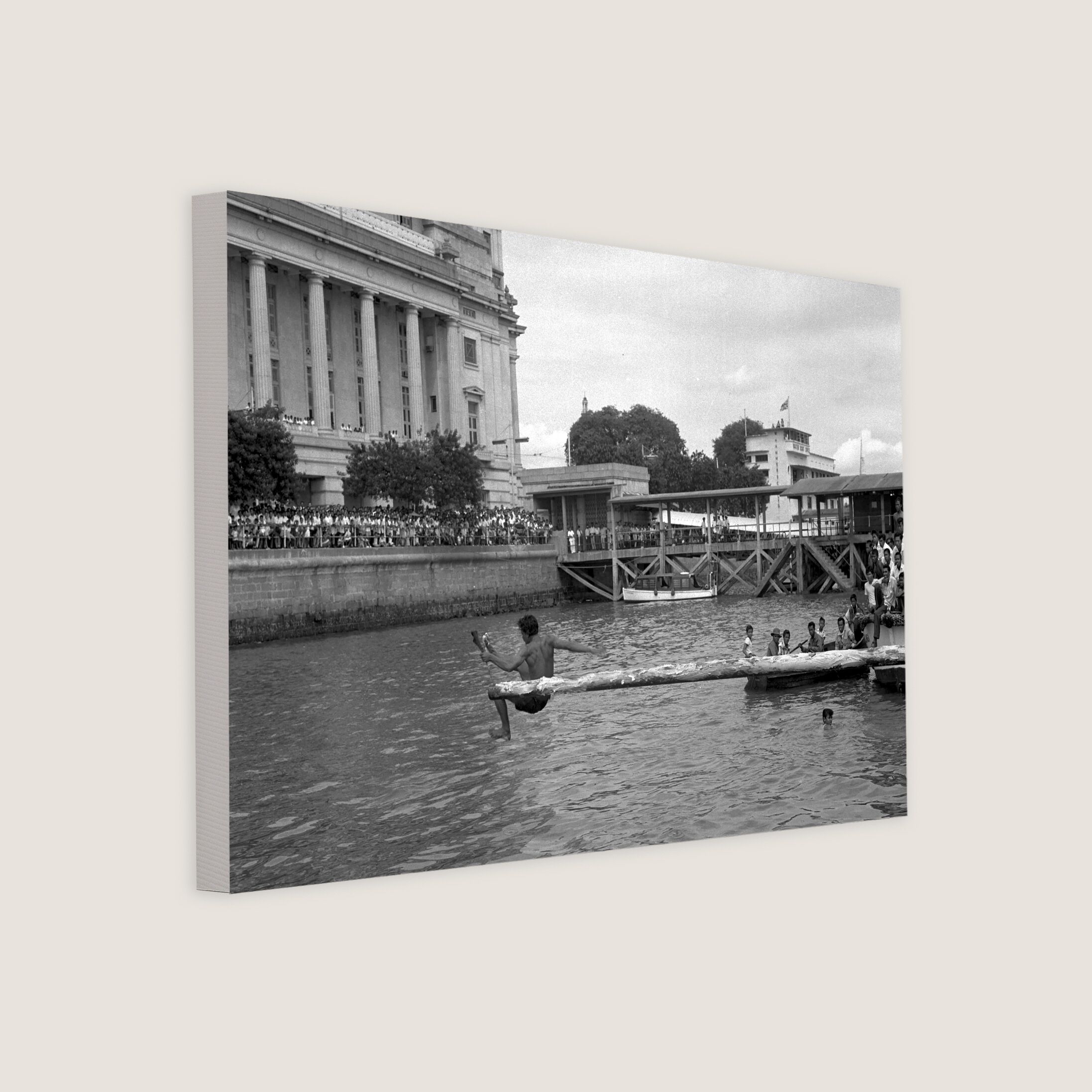 New Year Sea Sports Greasy Pole Competition 1959-My Sg Memories