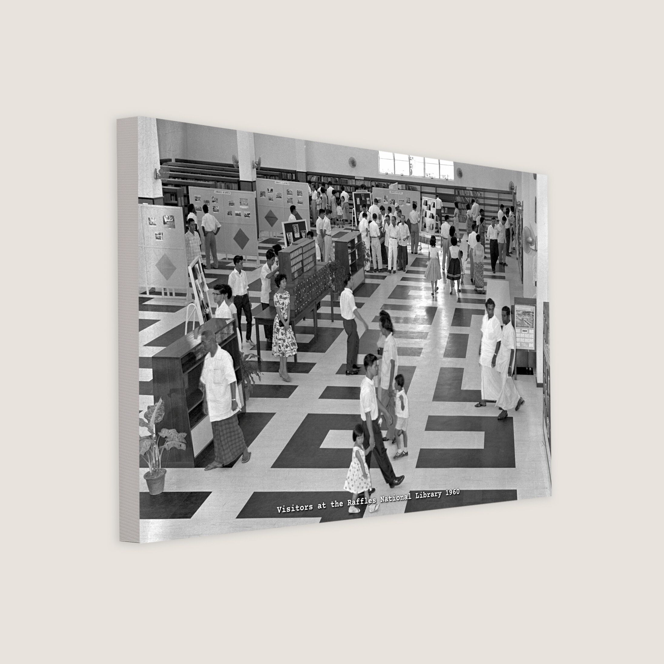 Visitors at the Raffles National Library 1960-My Sg Memories