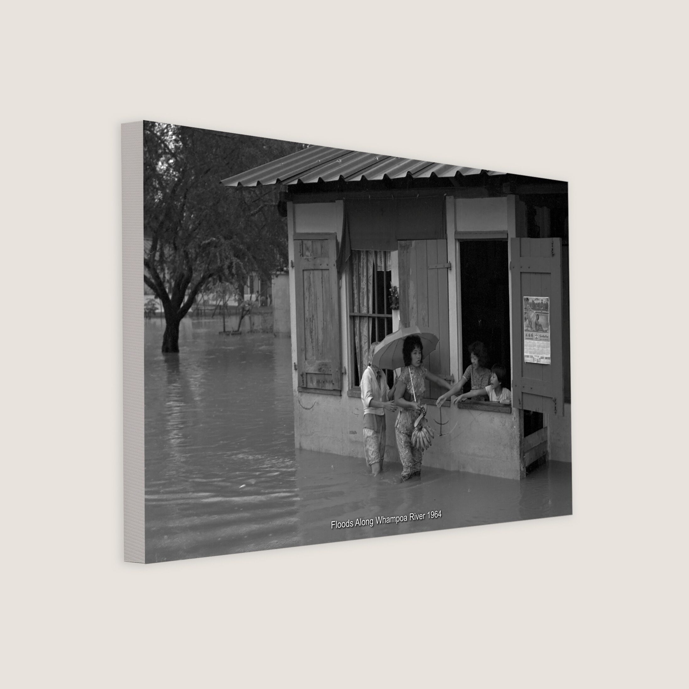 Floods Along Whampoa River 1964-My Sg Memories