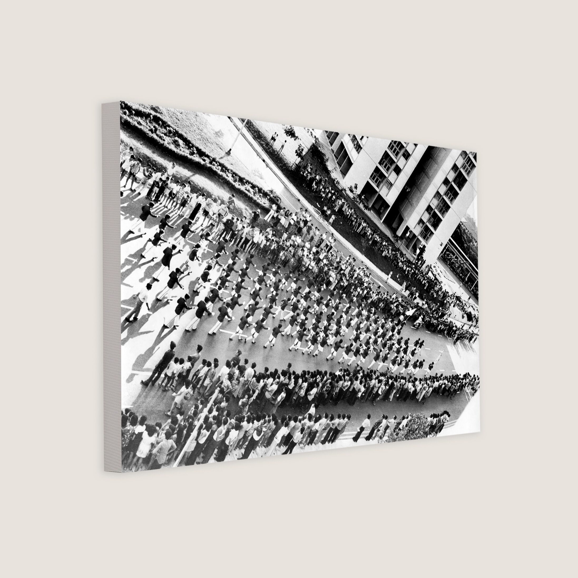 Bands Bring Out the Crowds at Zion Road 1975 Canvas