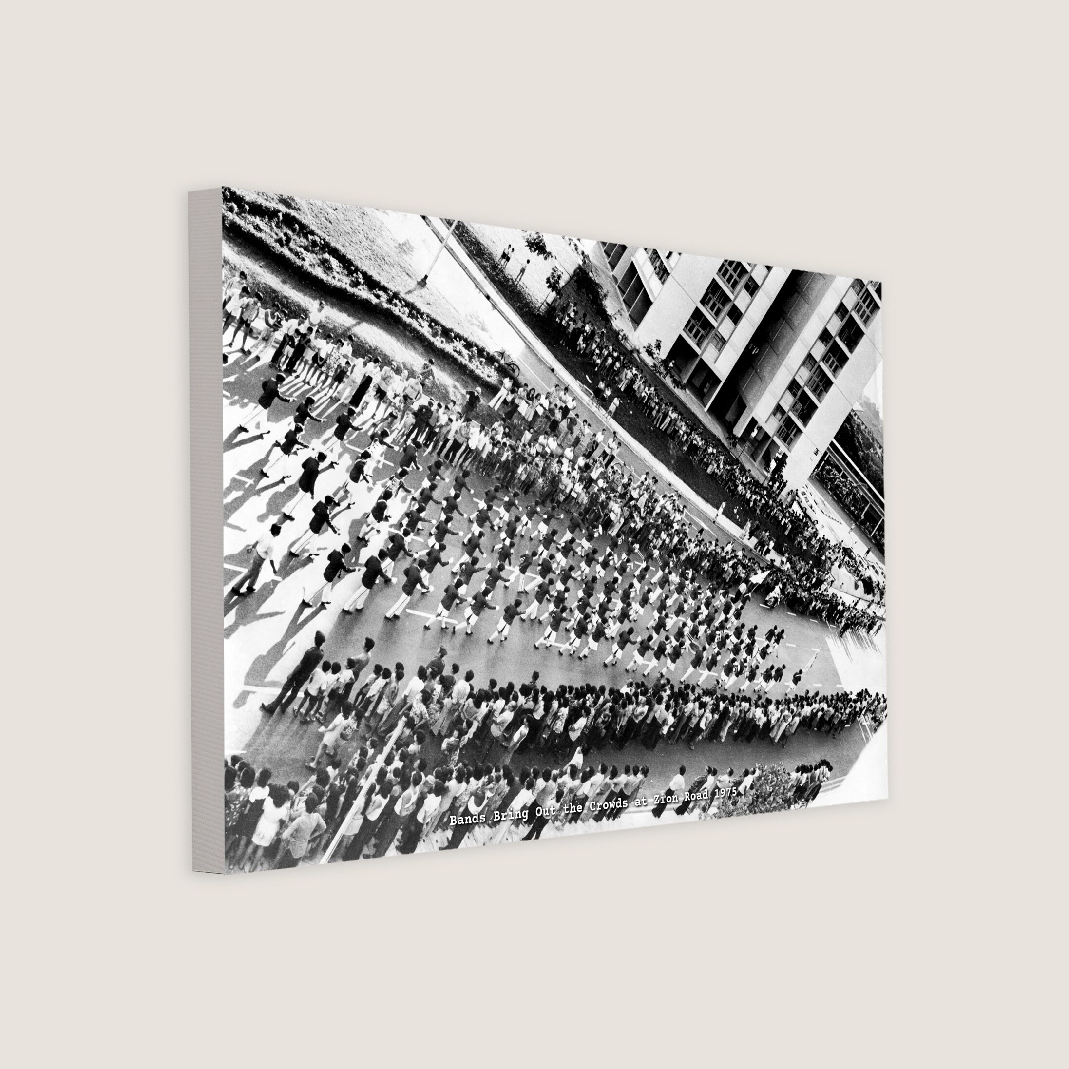 Bands Bring Out the Crowds at Zion Road 1975 Canvas