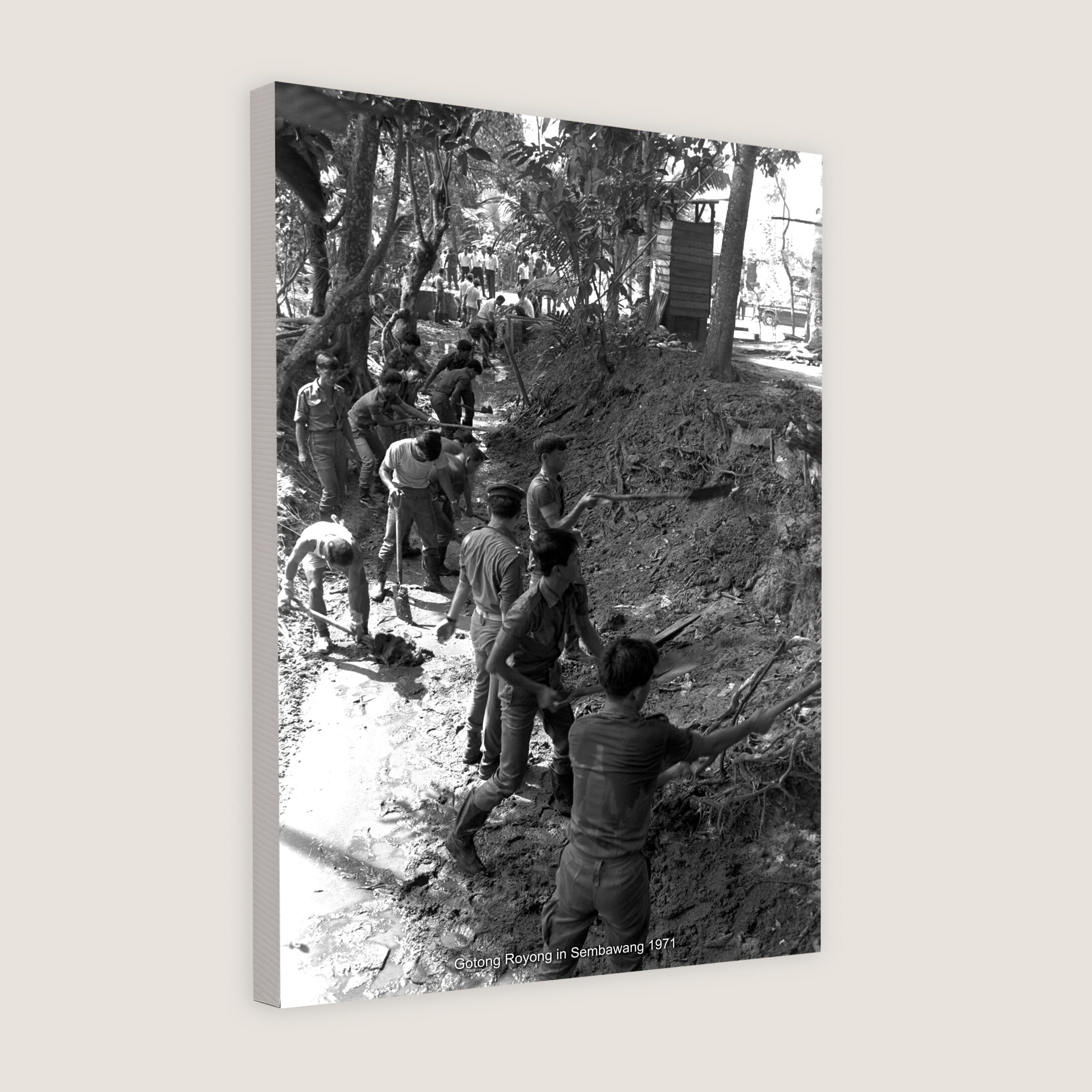 Gotong Royong in Sembawang 1971-My Sg Memories