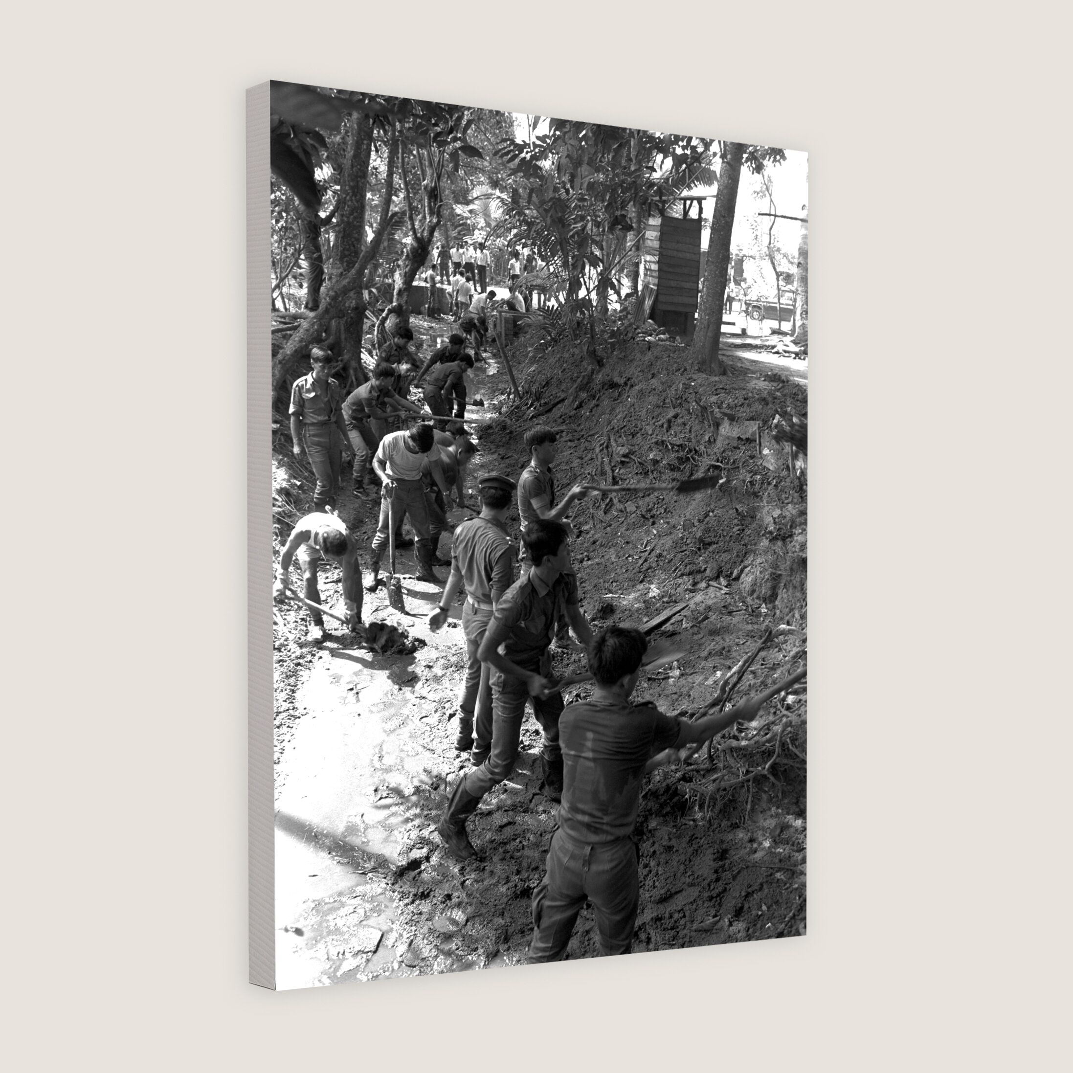 Gotong Royong in Sembawang 1971-My Sg Memories