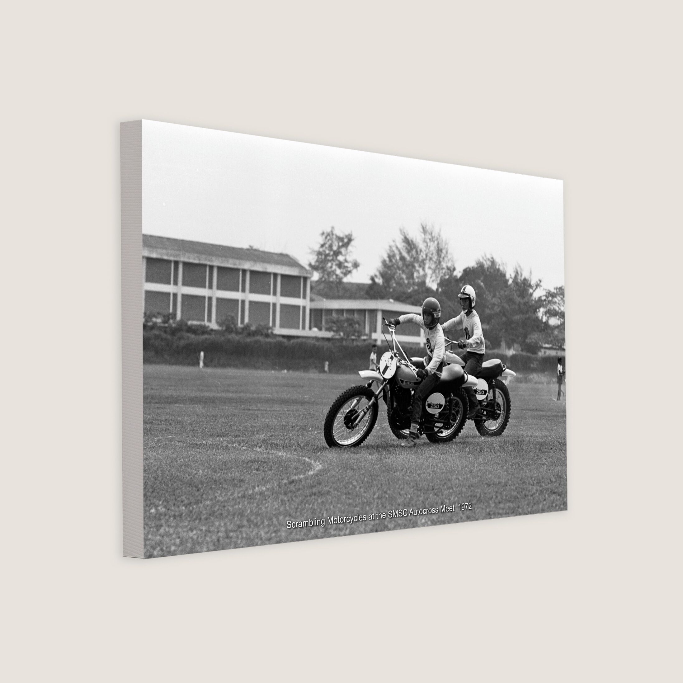 Scrambling Motorcycles at the SMSC Autocross Meet 1972-My Sg Memories