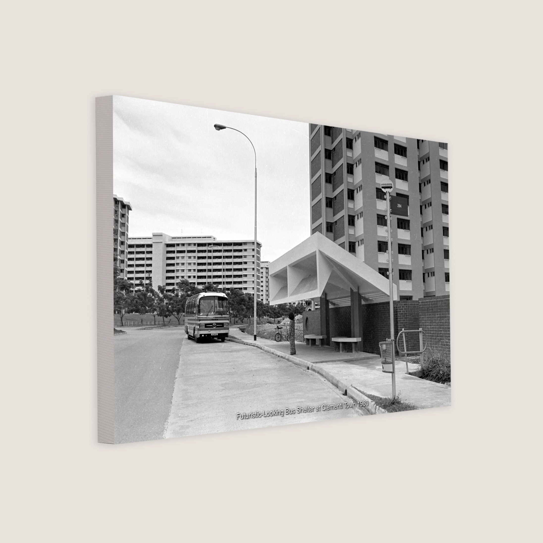 Futuristic-Looking Bus Shelter at Clementi Town 1980-My Sg Memories