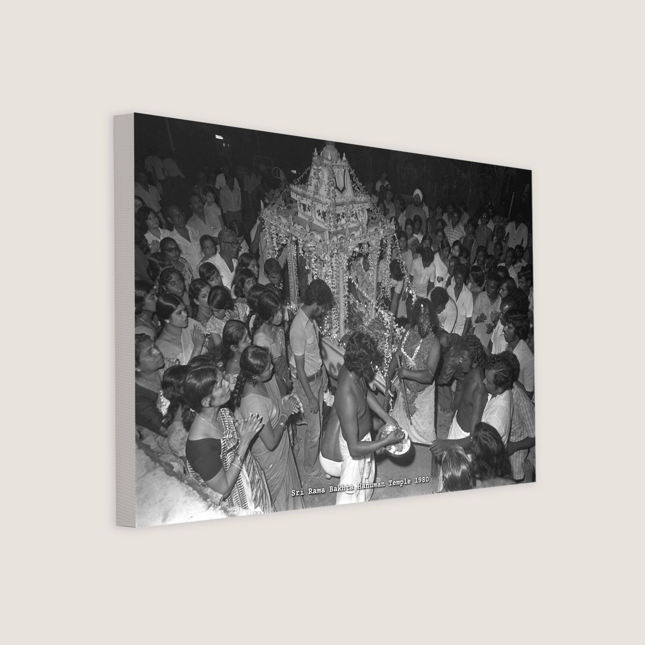 Sri Rama Bakhta Hanuman Temple 1980 Canvas