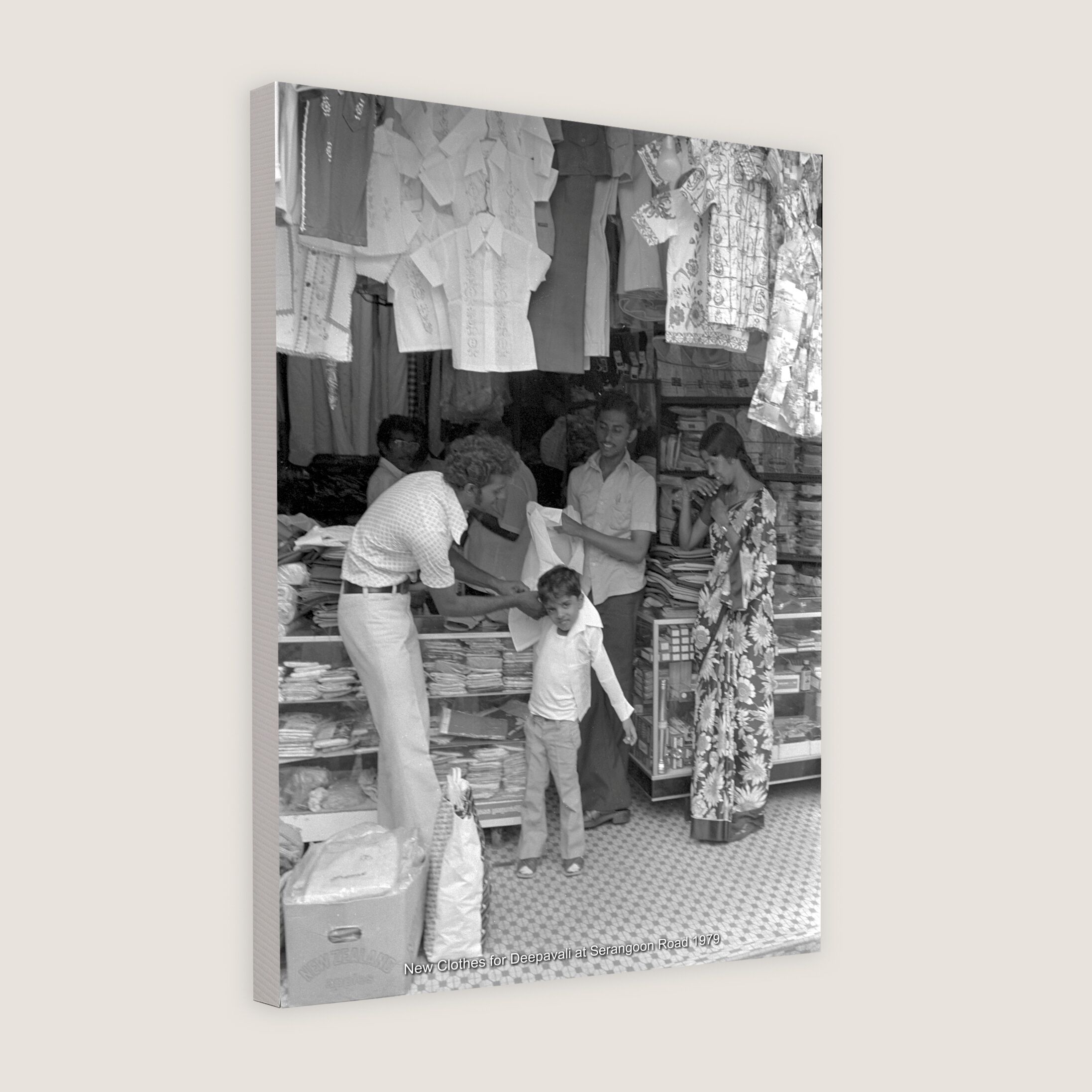 New Clothes for Deepavali at Serangoon Road 1979-My Sg Memories