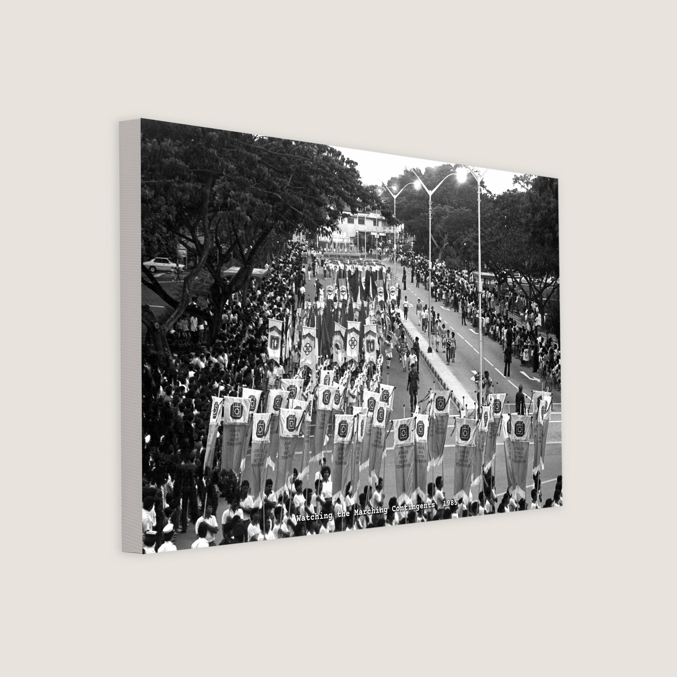 Watching the Marching Contingents 1985 Canvas