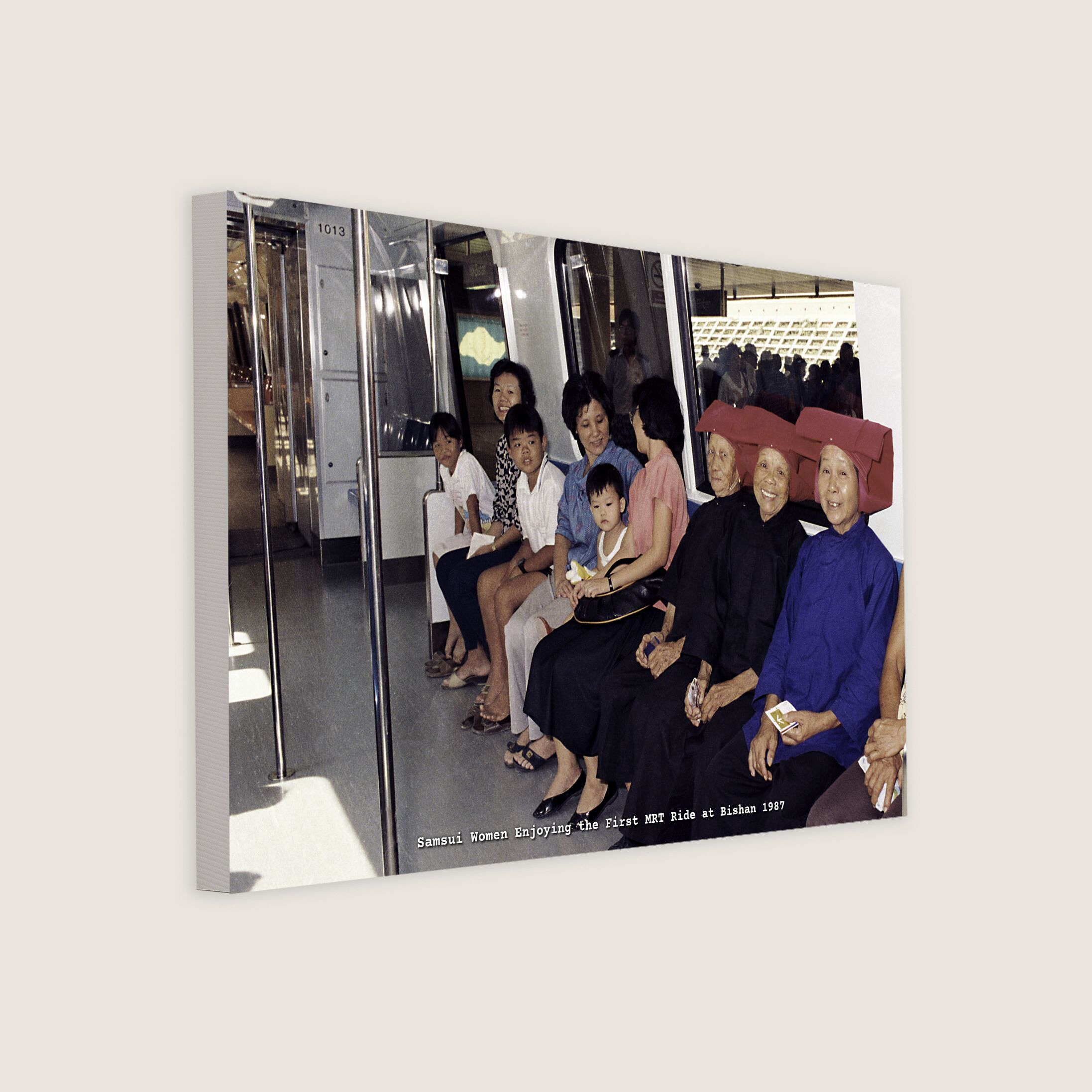 Samsui Women Enjoying the First MRT Ride at Bishan 1987-My Sg Memories