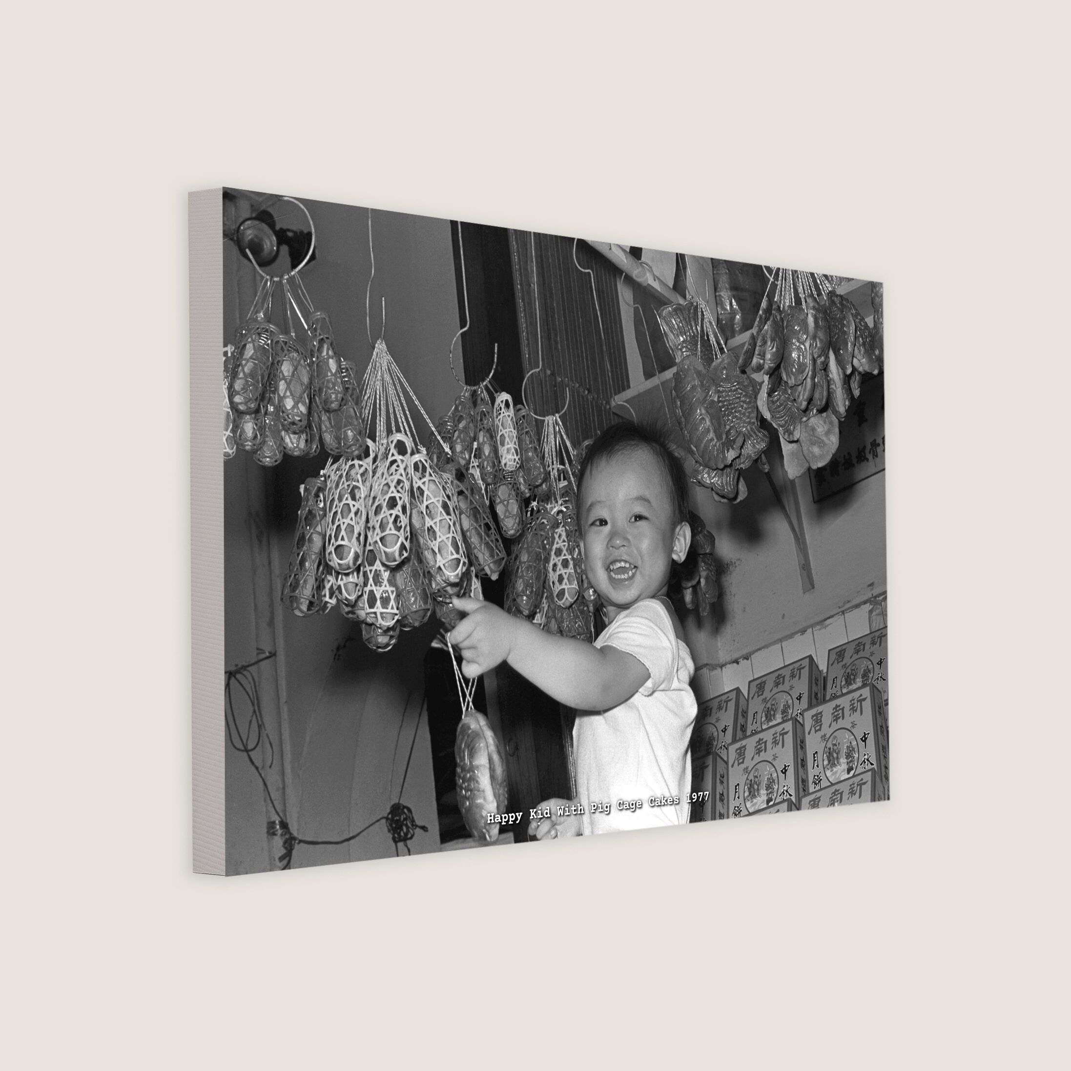 Happy Kid With Pig Cage Cakes 1977-My Sg Memories